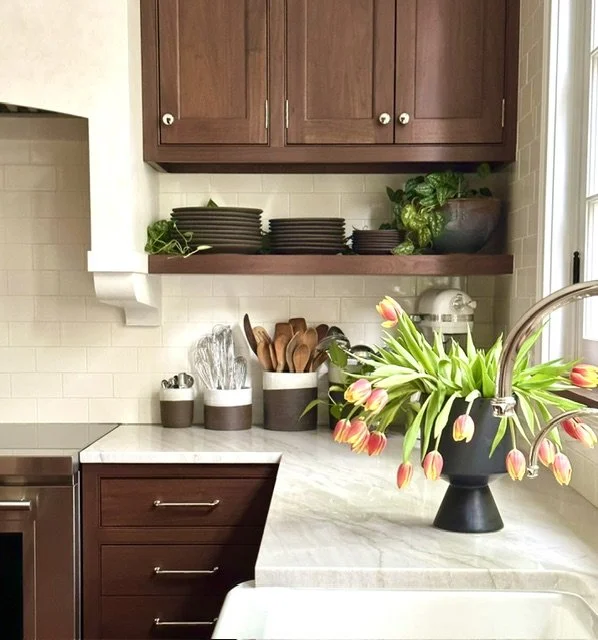 dark wood kitchen detail