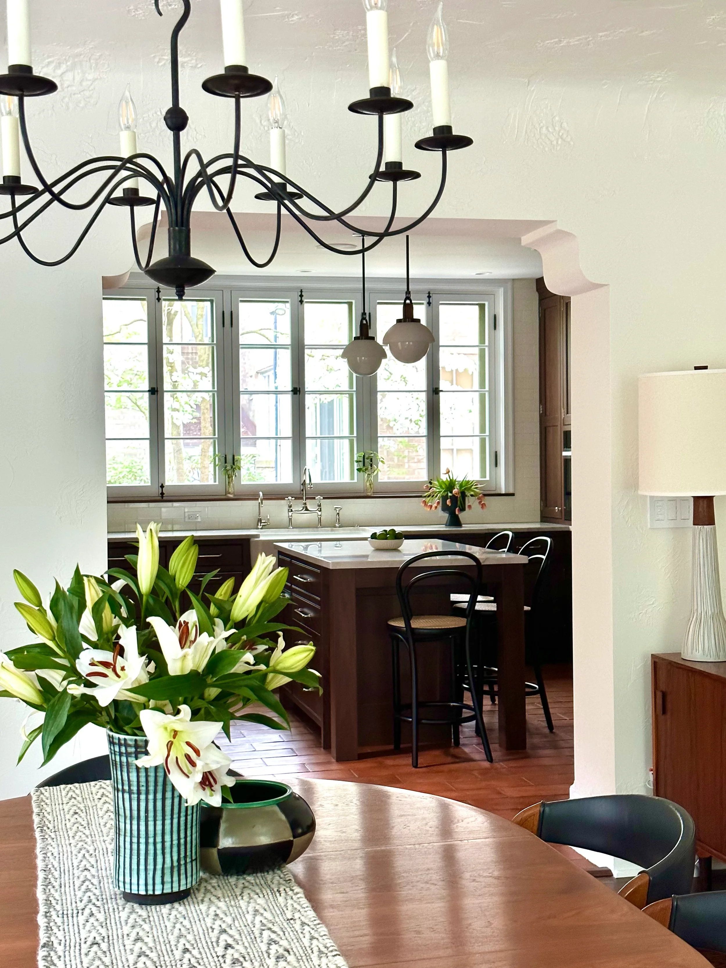 spanish inspired kitchen and dining