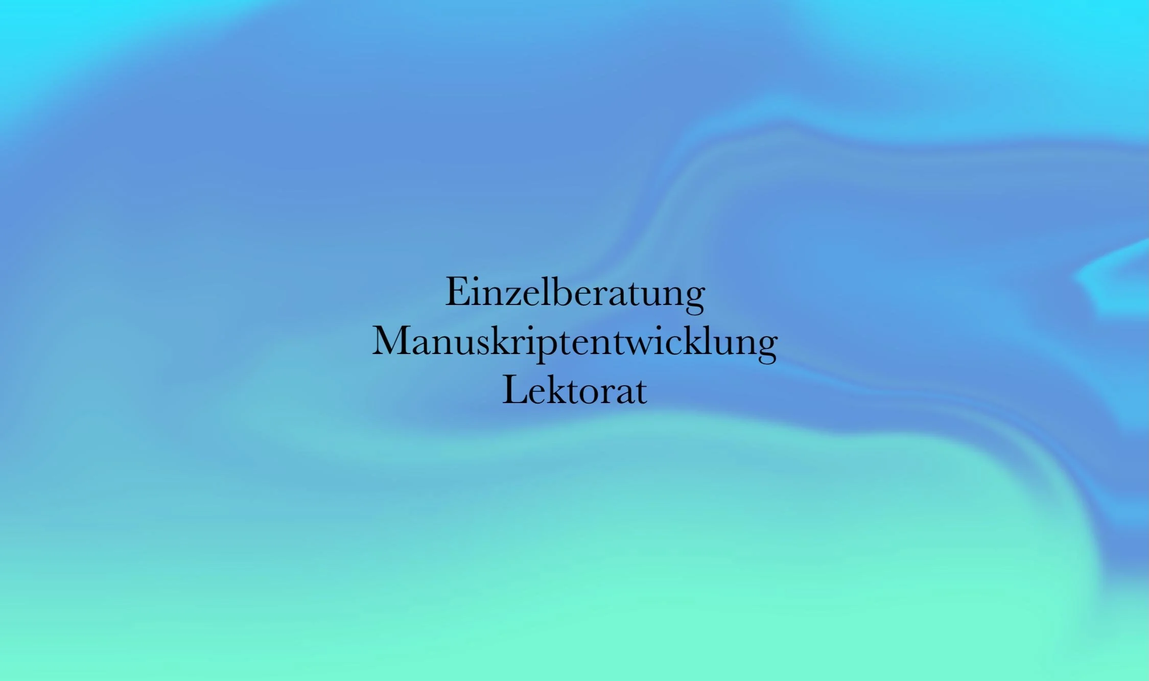 Einzelberatung Manuskriptentwicklung/Lektorat Basic