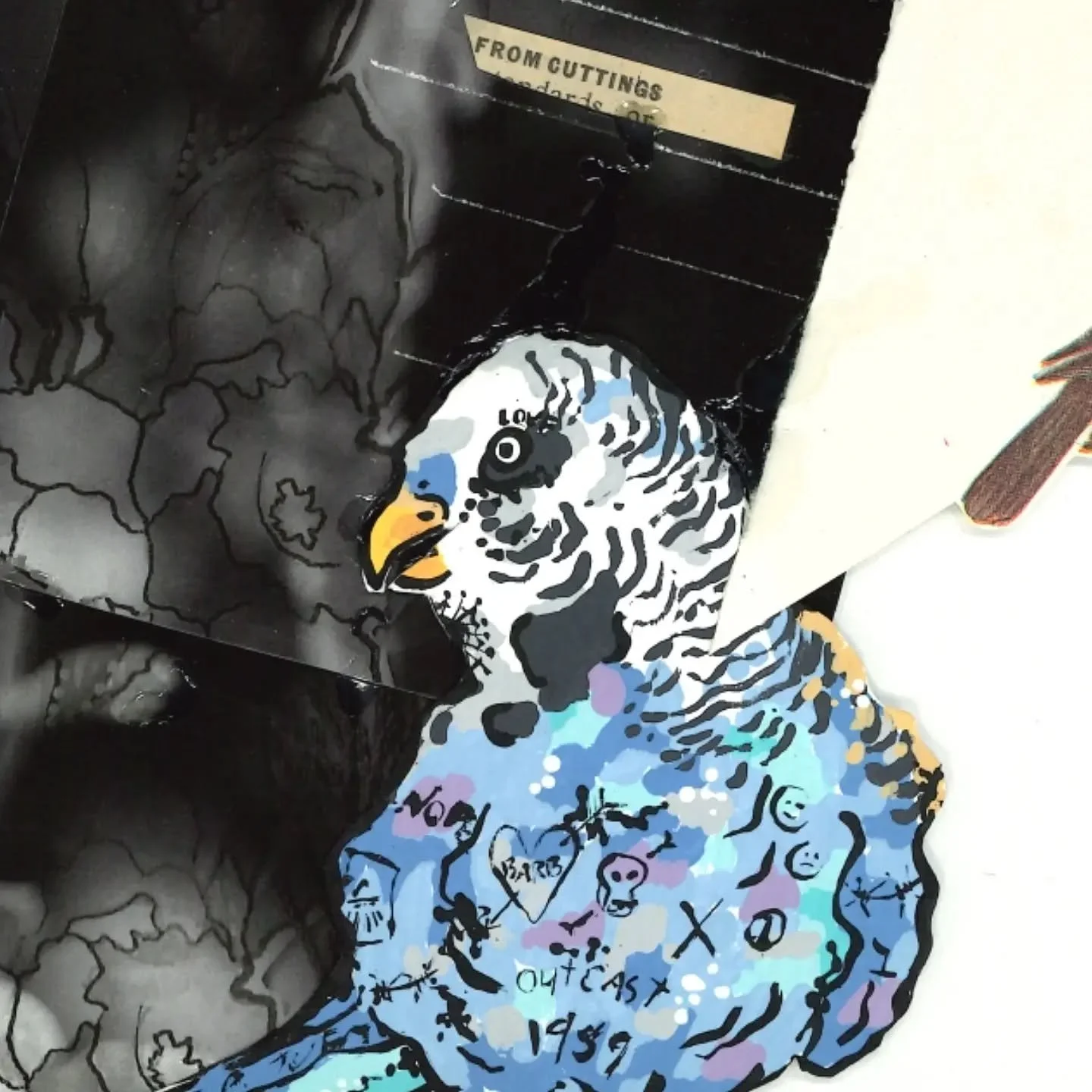 The budgies are at it again..... #wip #sarahscribbles