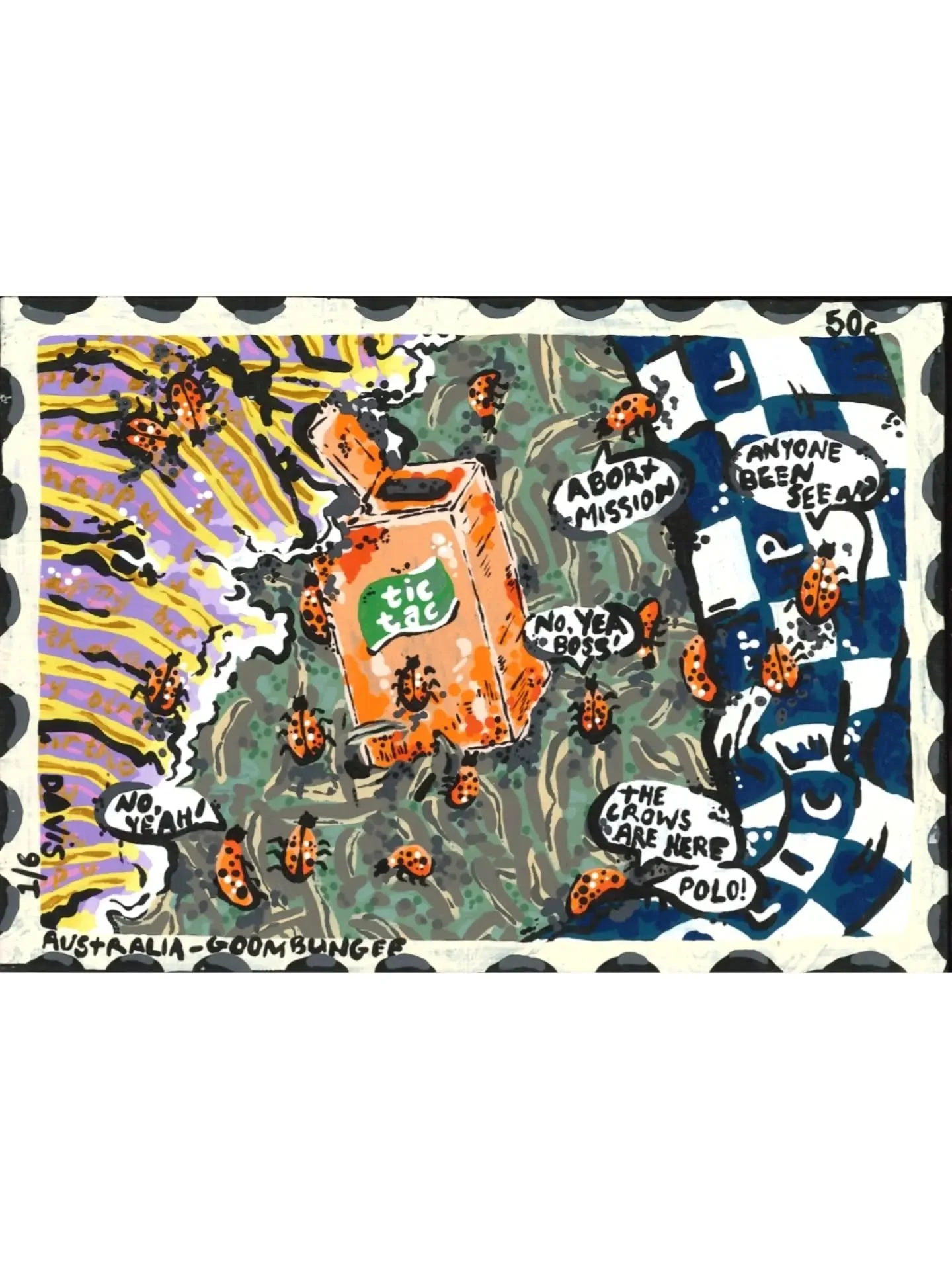'Like witness statements, these stamps were collected and recorded as part of the investigation. The animals had plenty to say about &lsquo;the crows&rsquo; being in town, but little to say about what occurred after the party.&nbsp;Conclusion: There 