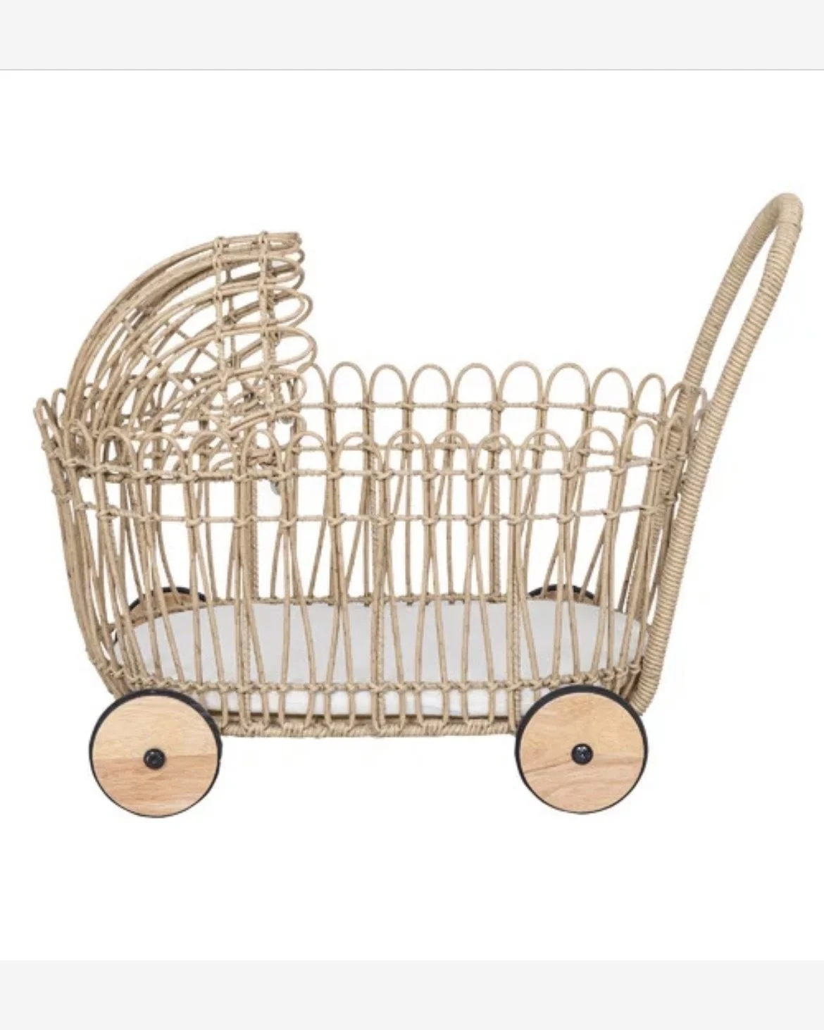 The Vintage Rattan Baby Pram