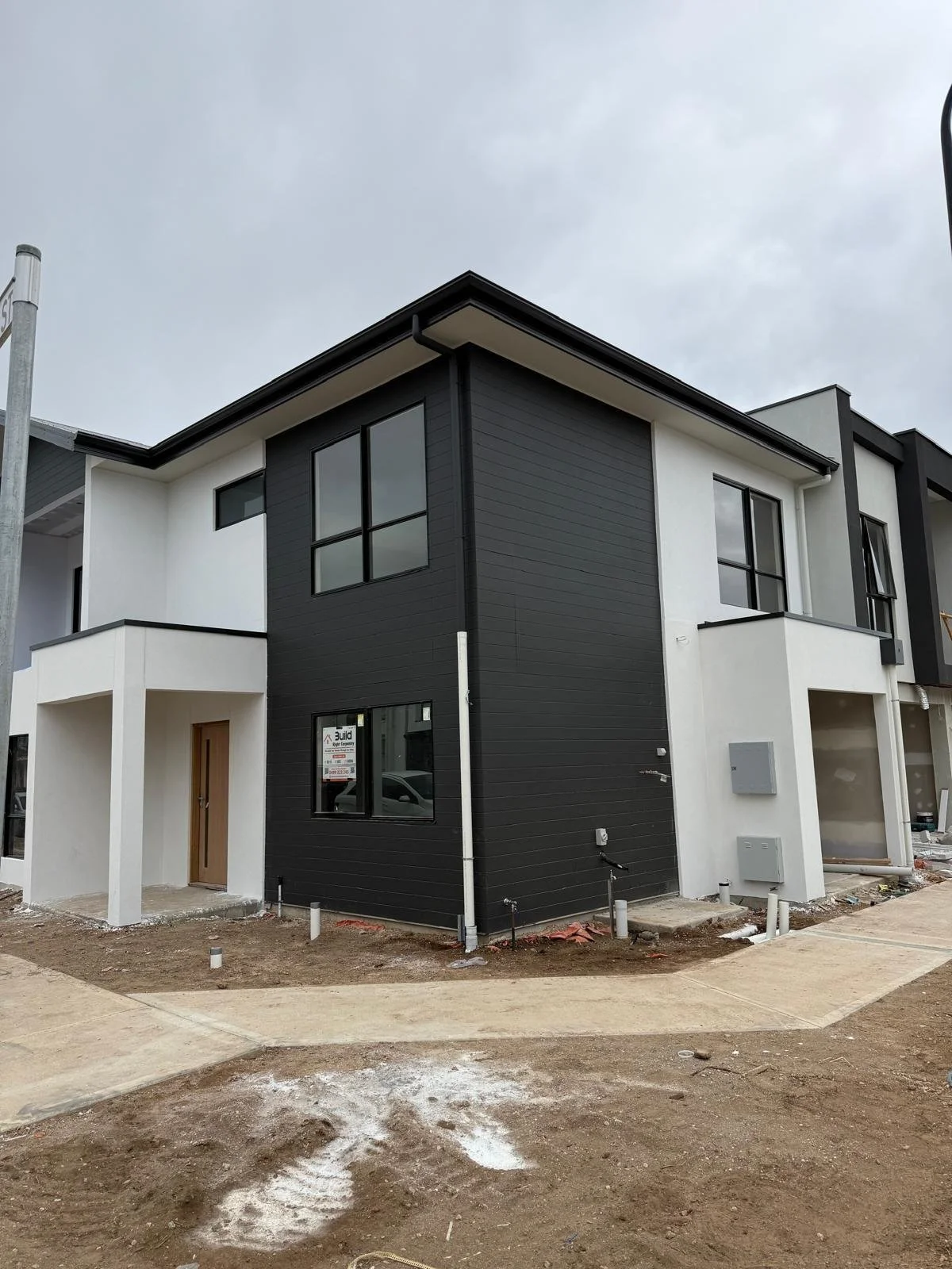 Picture of the finished exterior facade