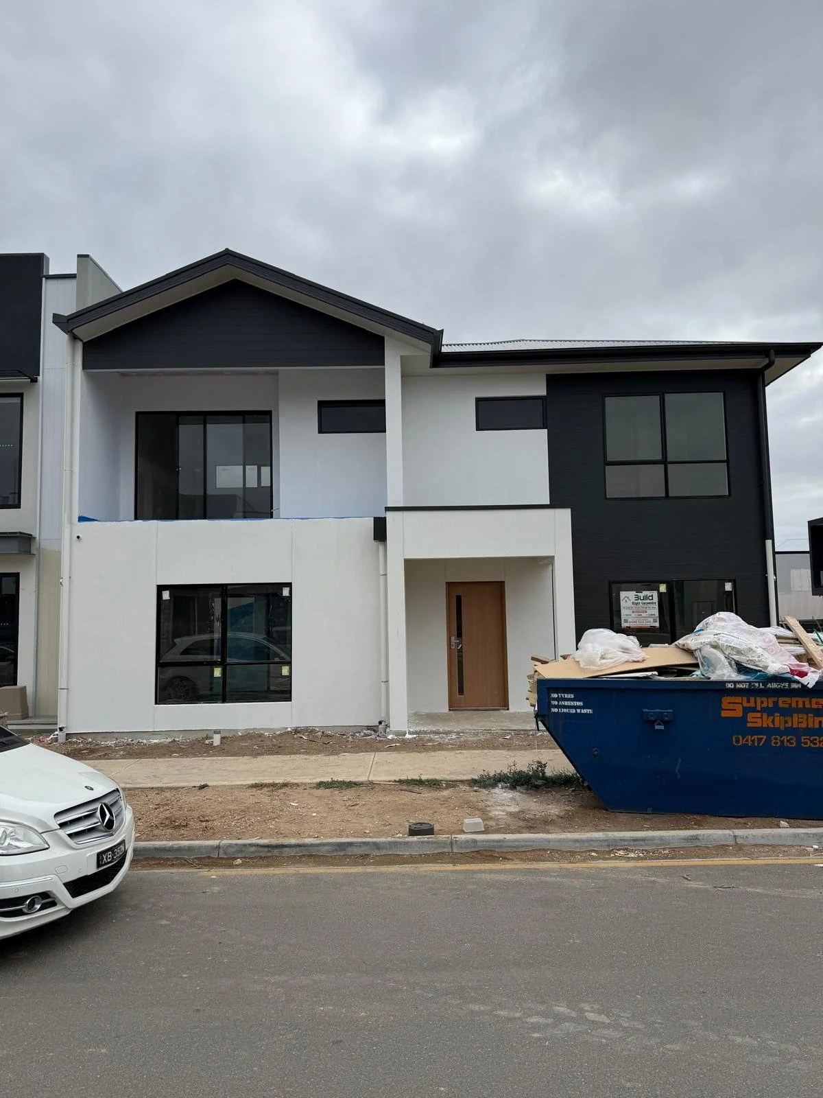 Picture of the finished facade