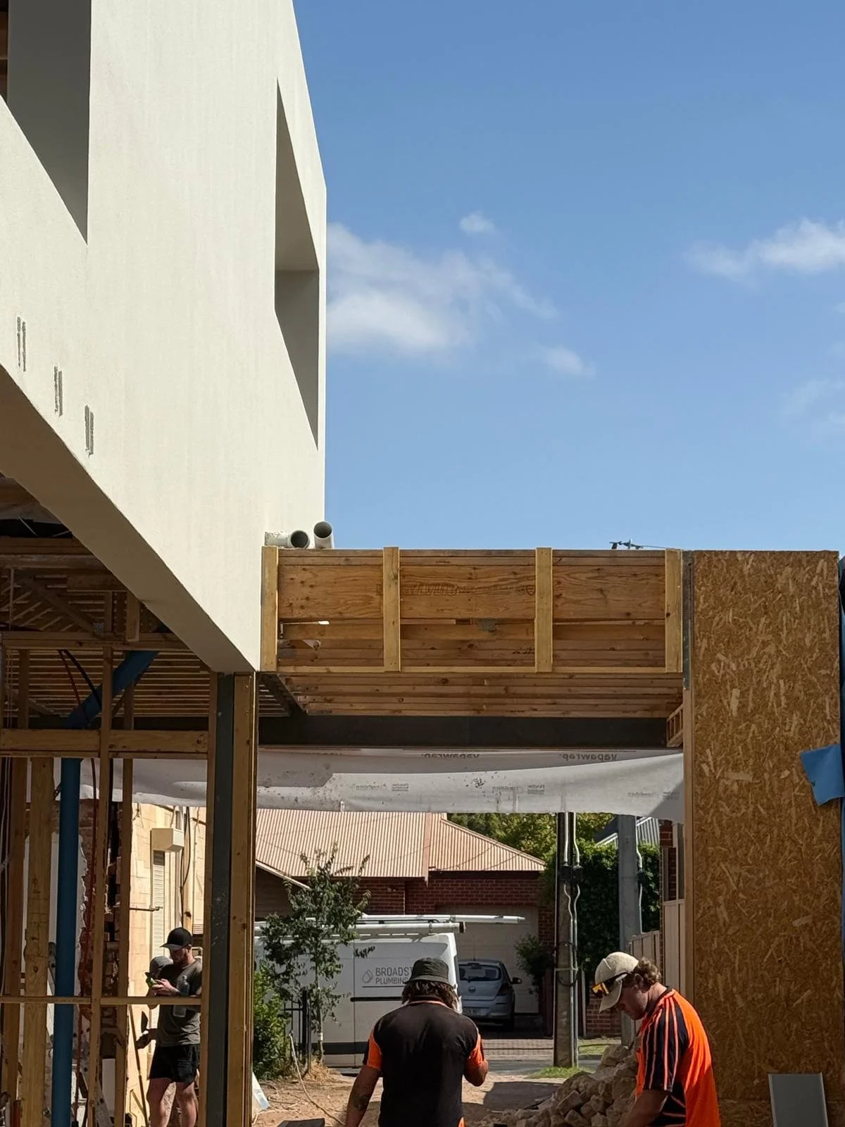 Picture of frame and facade
