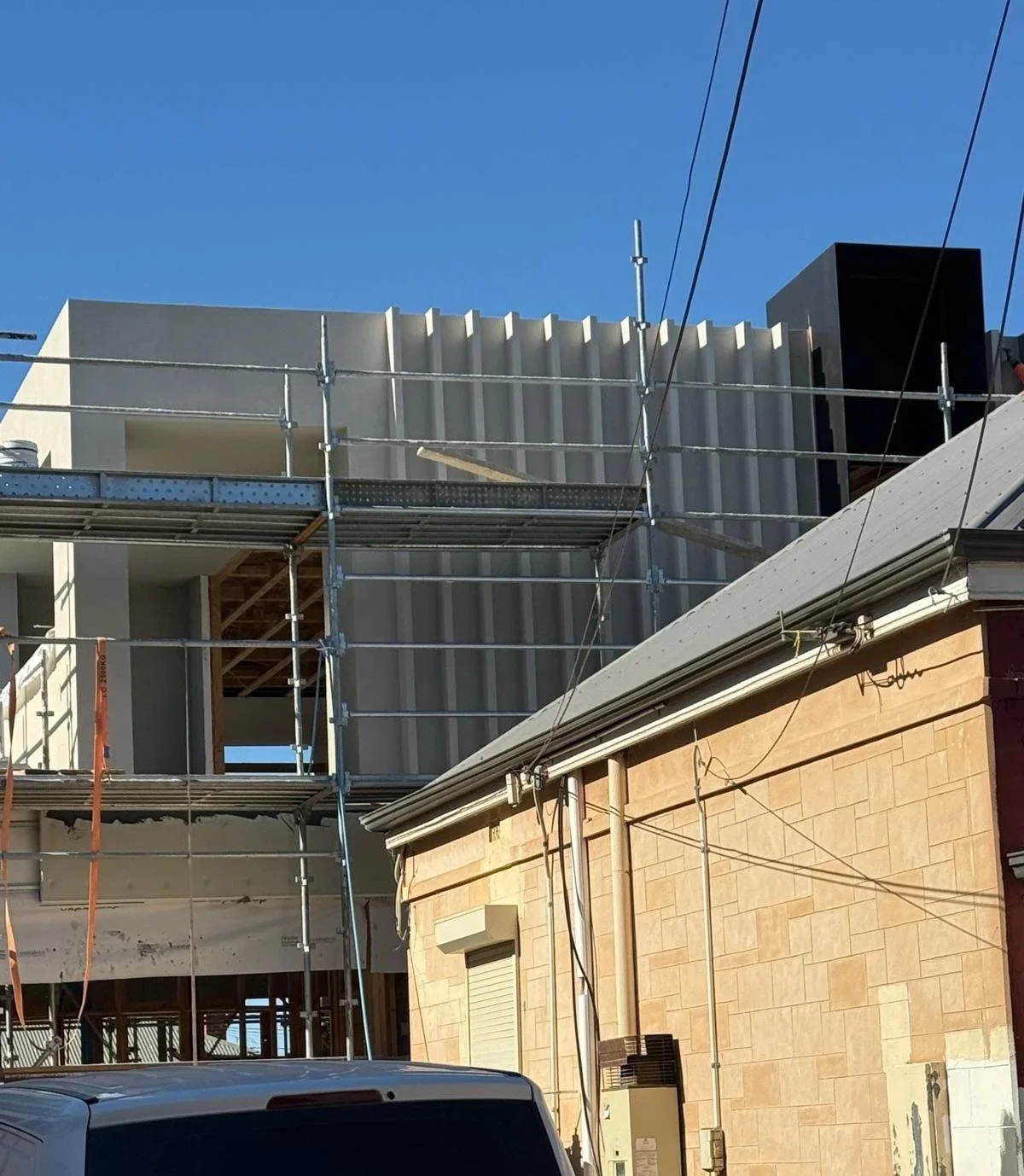 Picture of construction from street view