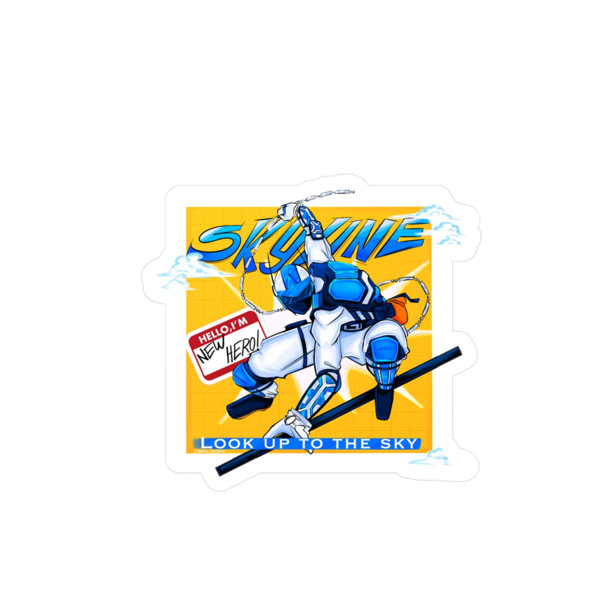 Skyline + Tamago_Cantdraw Action Sticker