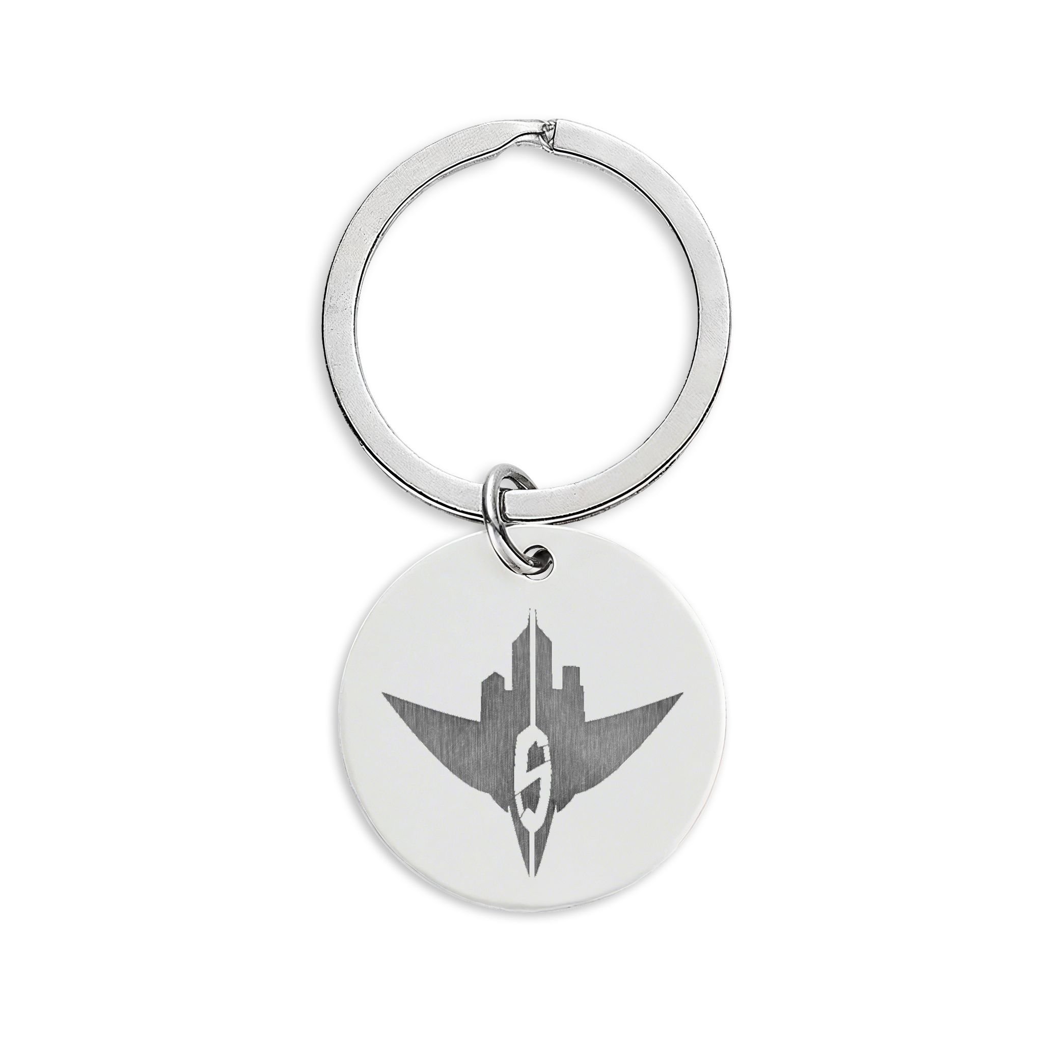Skyline Stainless Steel Engraved Keychain