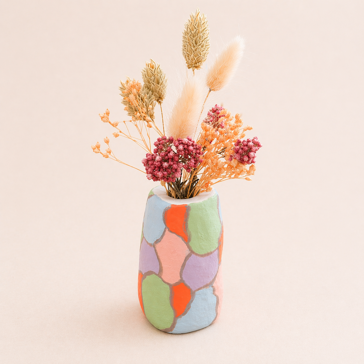 Éclat de tendresse – petit vase en argile fait main