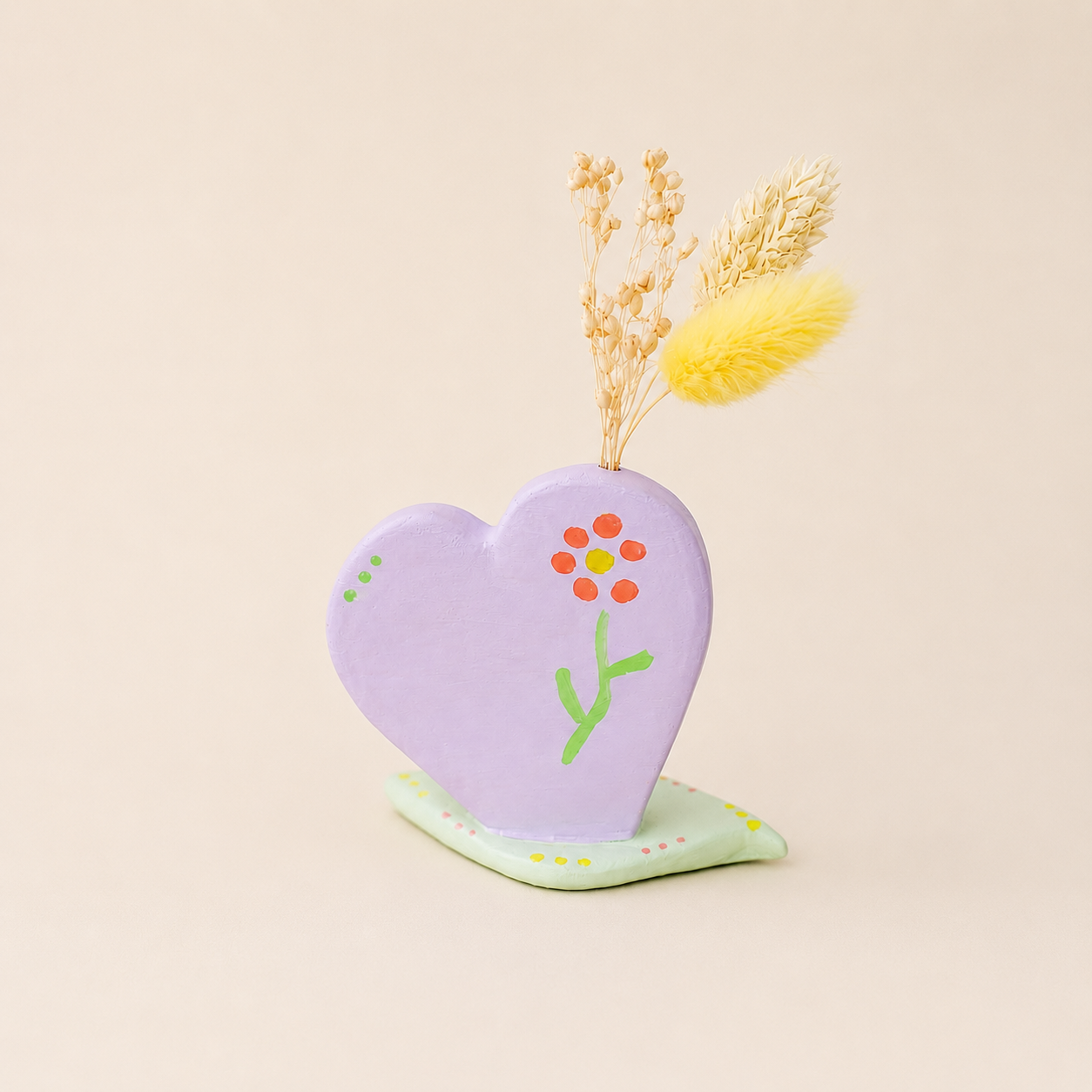 Douce floraison – petit vase en argile fait main
