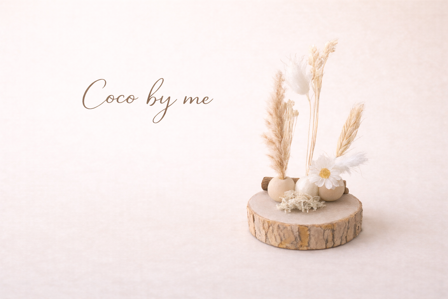 coco by me décoration artisanale fleurs sechées.