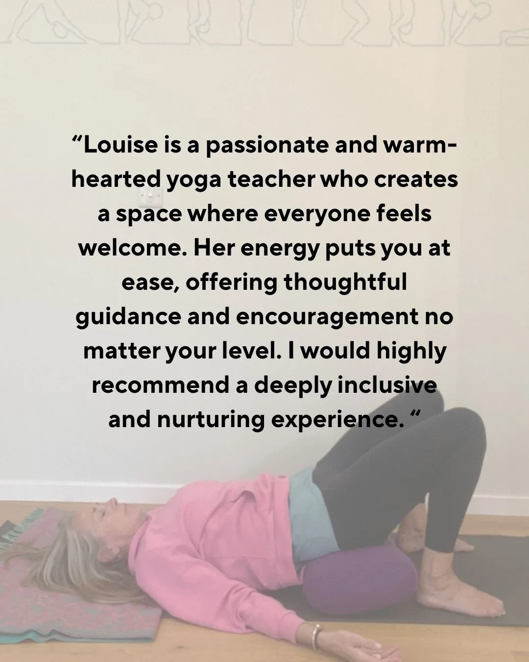 Yoga Therapy supported bridge pose