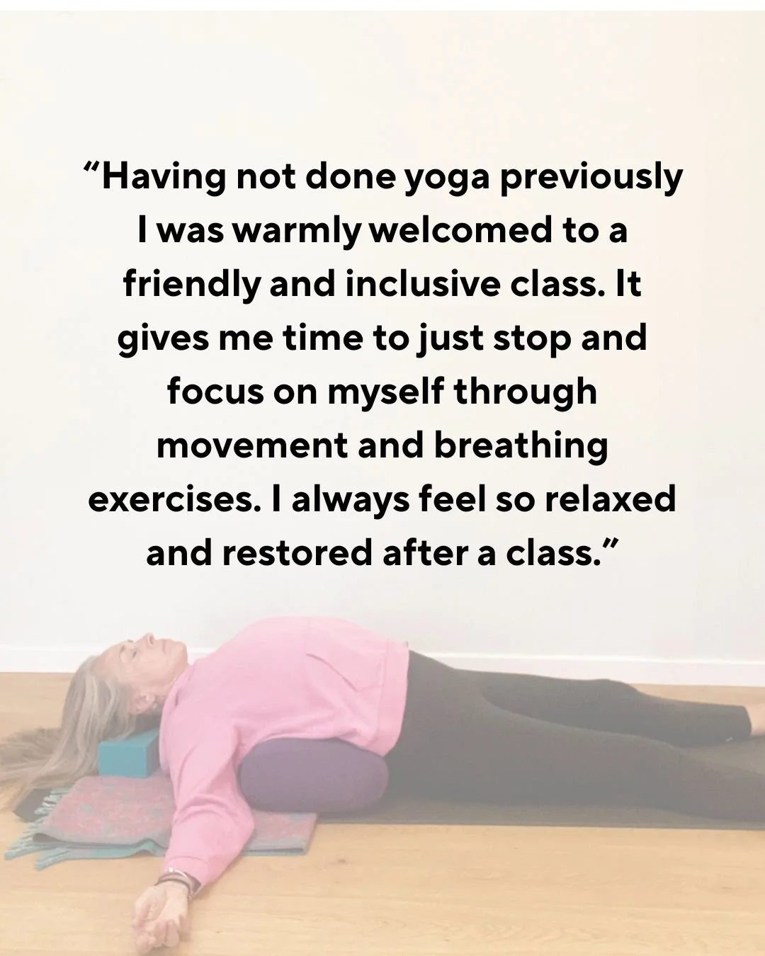 Yoga Therapy supported fish pose