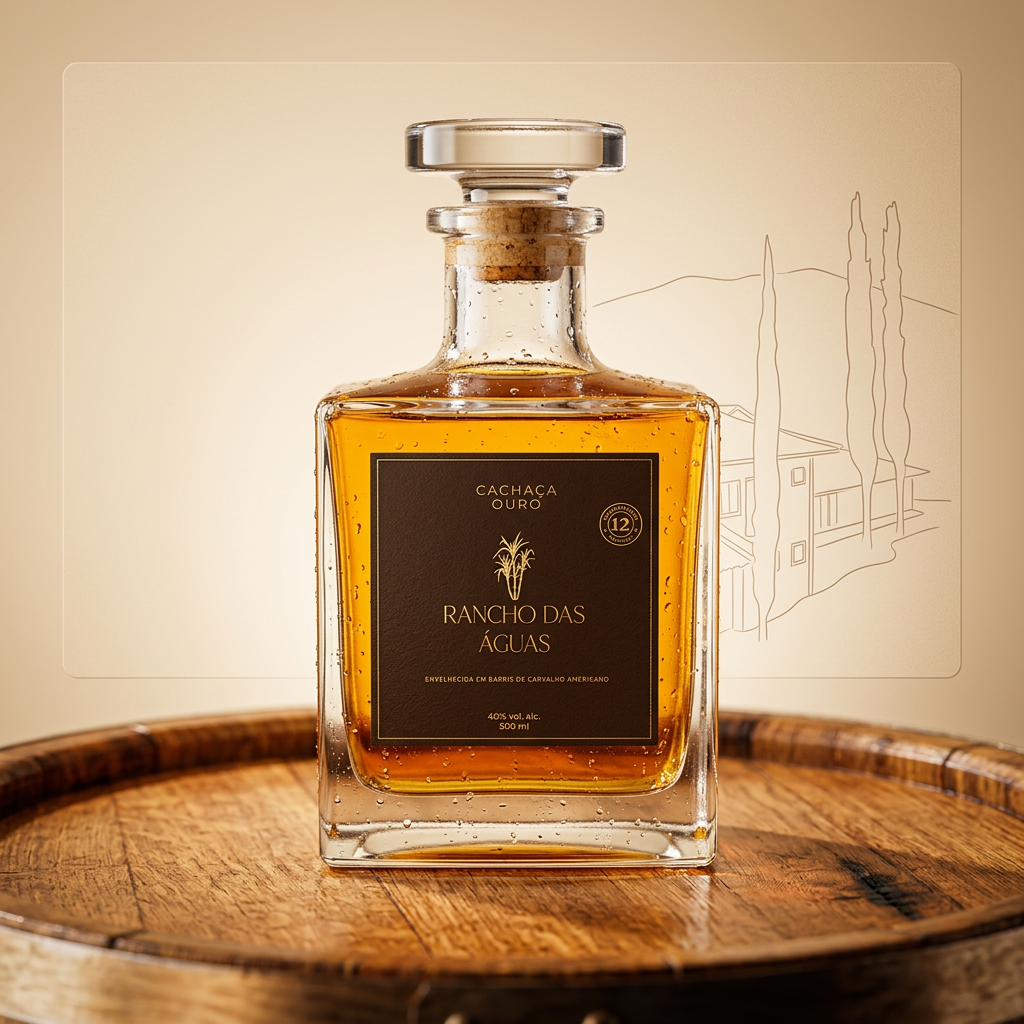 Cachaça Premium 500 ml envelhecida em barris de carvalho americano