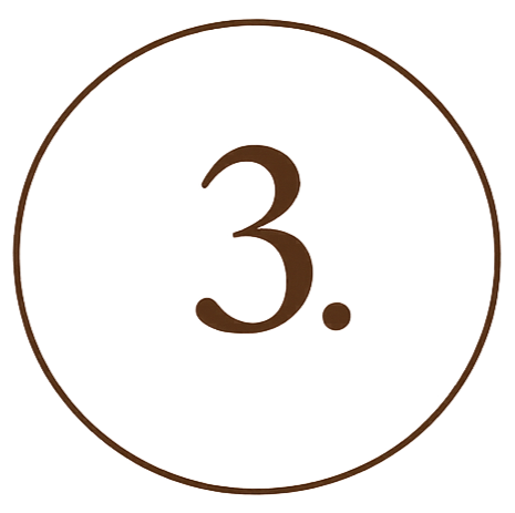 Number three inside a circle.