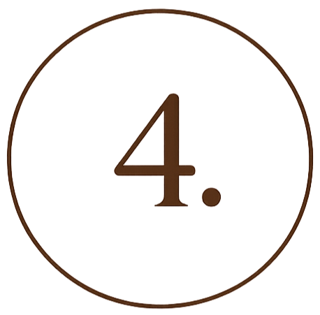 Number four inside a circle.