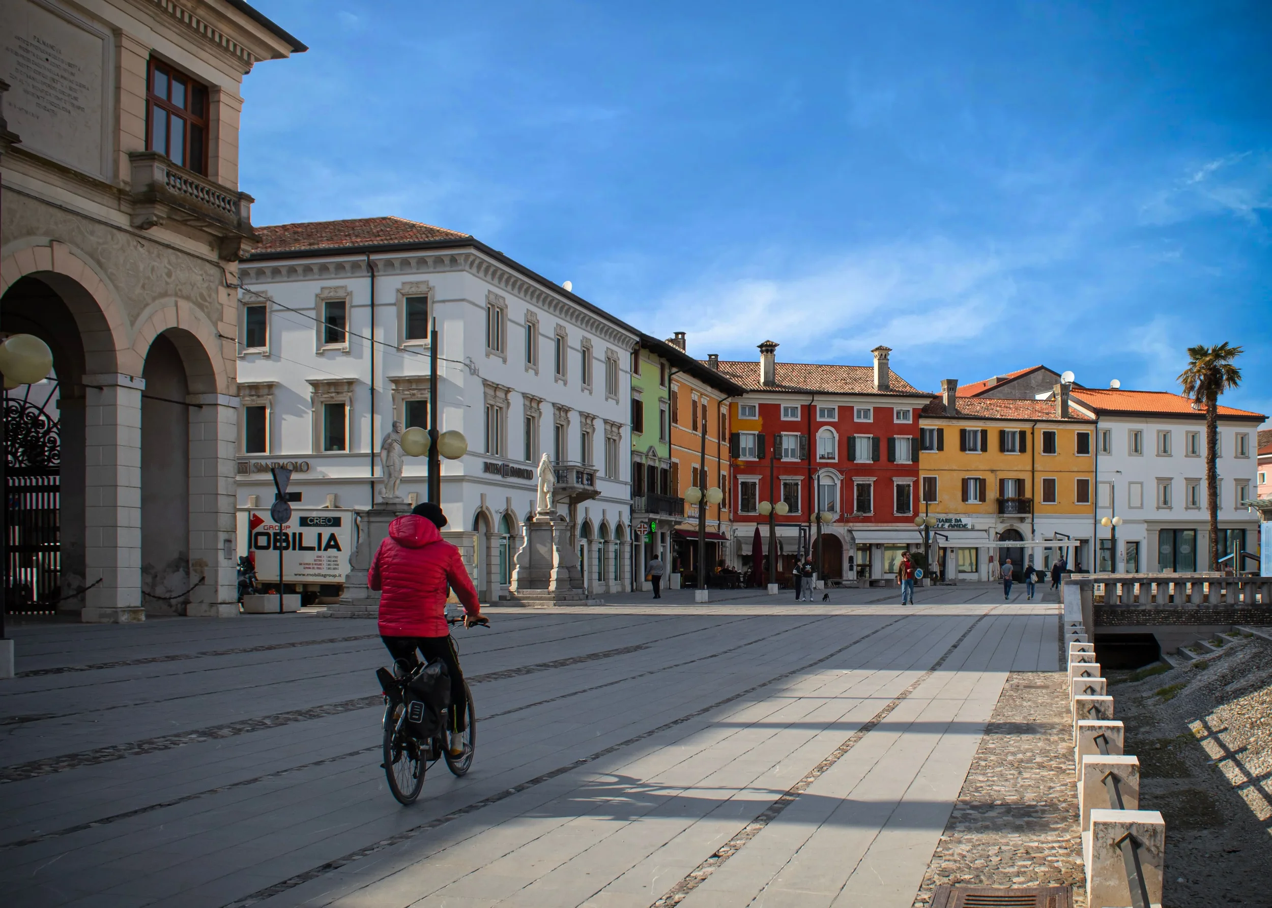 City in Spring in Friuli-Venezia Giulia, Italy