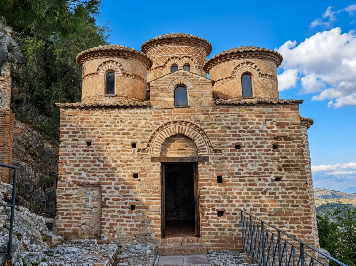Cattolica di Stilo Byzantine church in the historic village of Stilo, Calabria, Italy