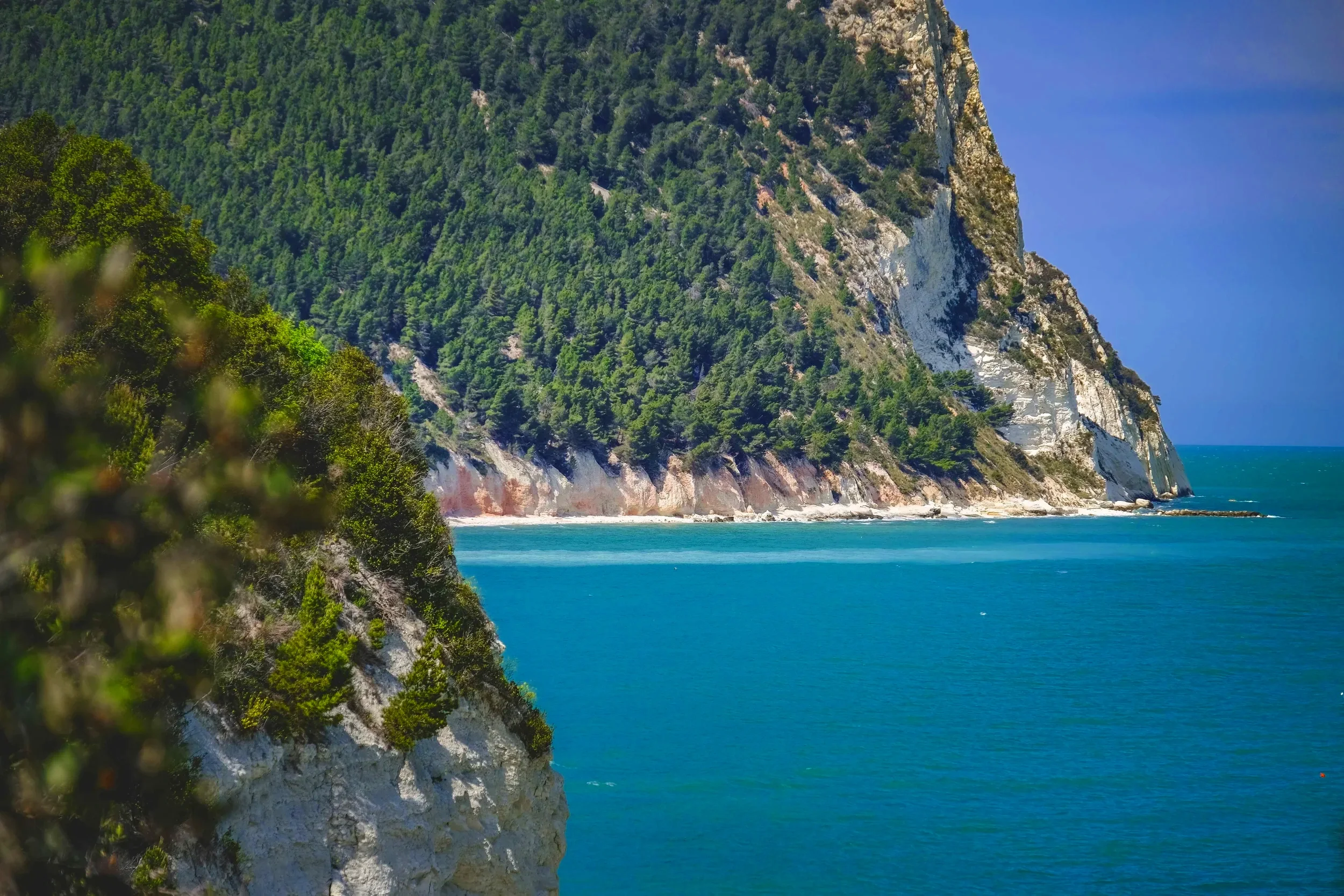 Riviera del Conero coast in summer