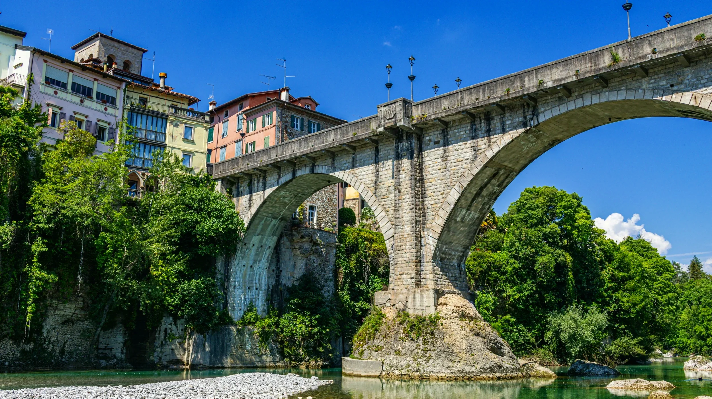 Ponte del Diavolo and historic Cividale del Friuli in Friuli-Venezia Giulia, Italy