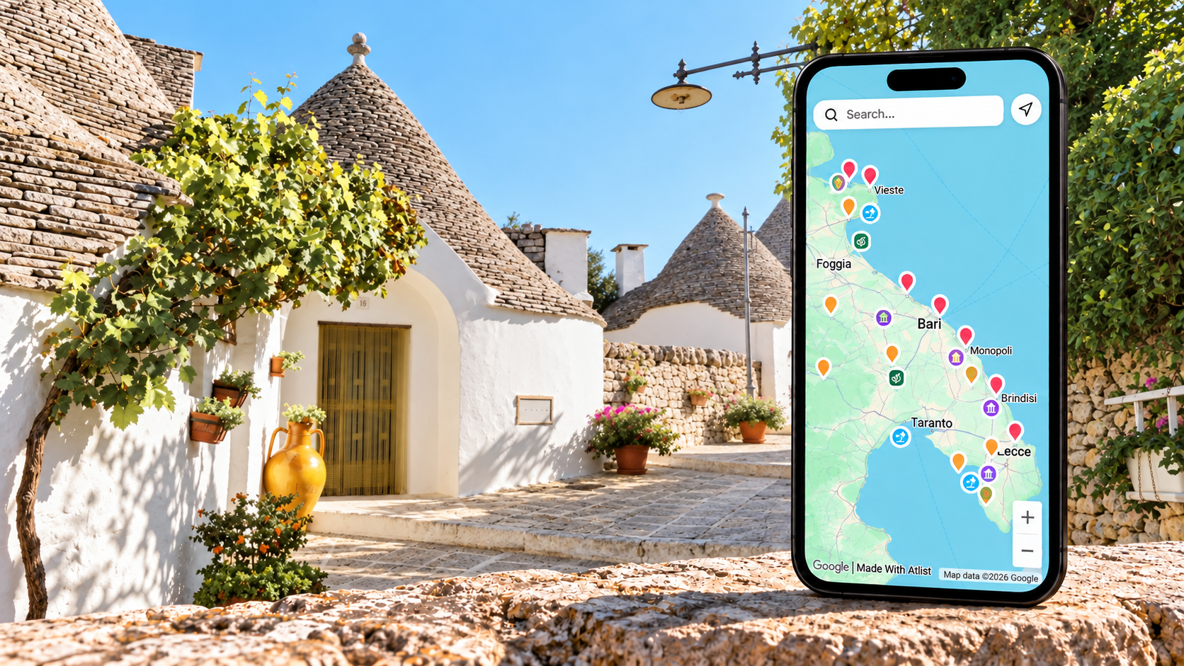 Puglia Travel Map