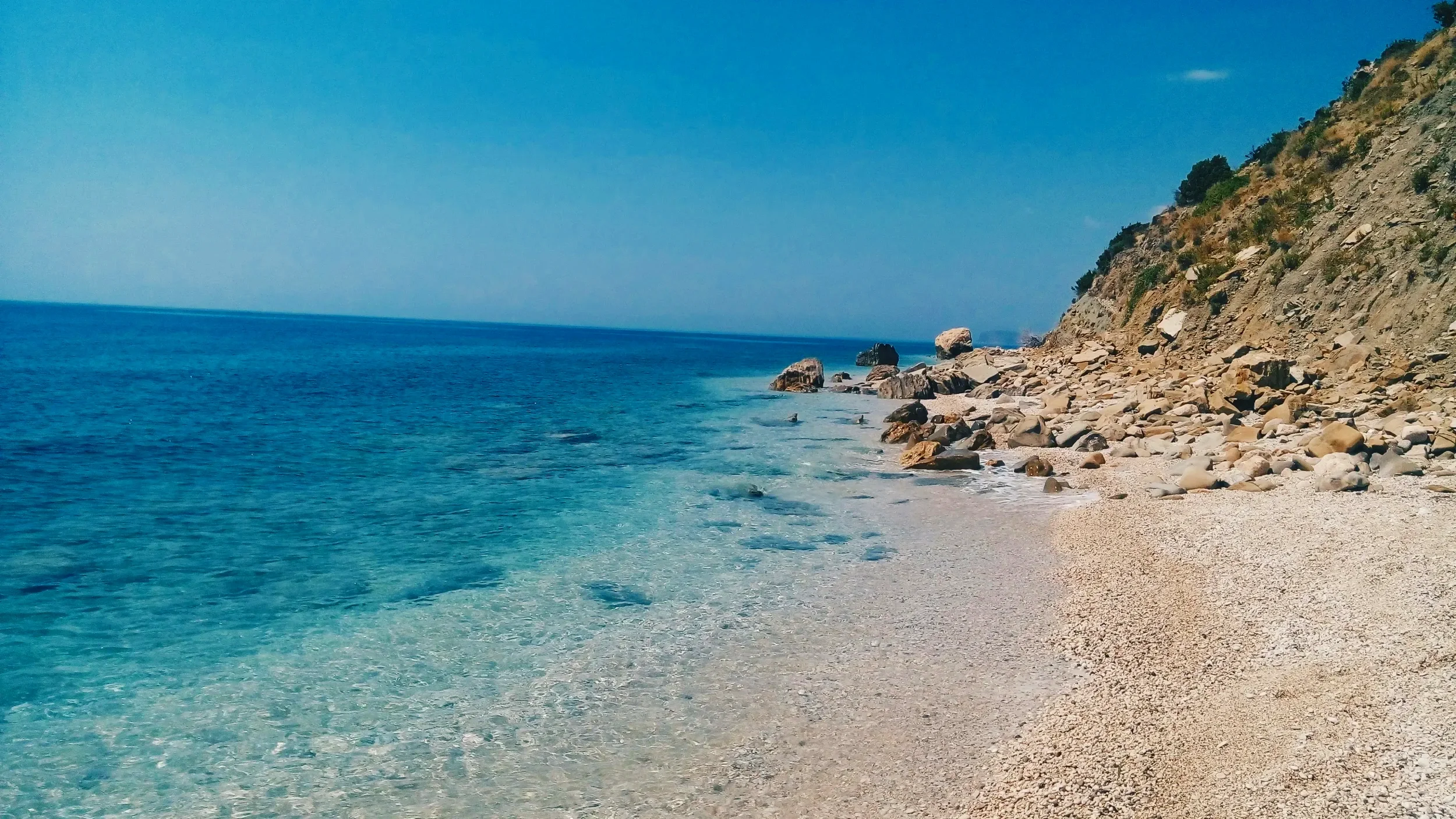 Beautiful hidden beach in Calabria