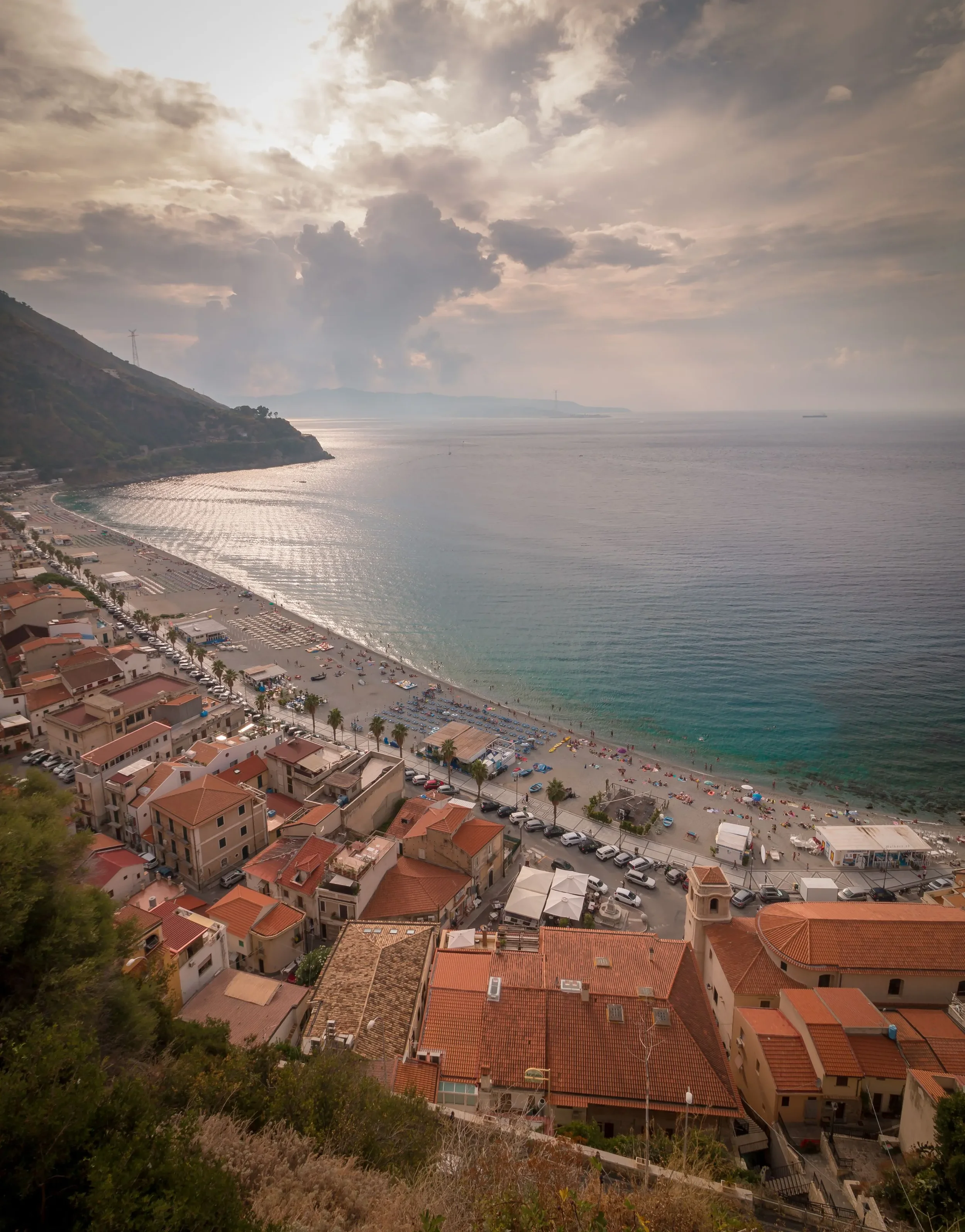 Seaside village in winter in Calabria, Italy