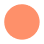 A solid orange circle on a white background.
