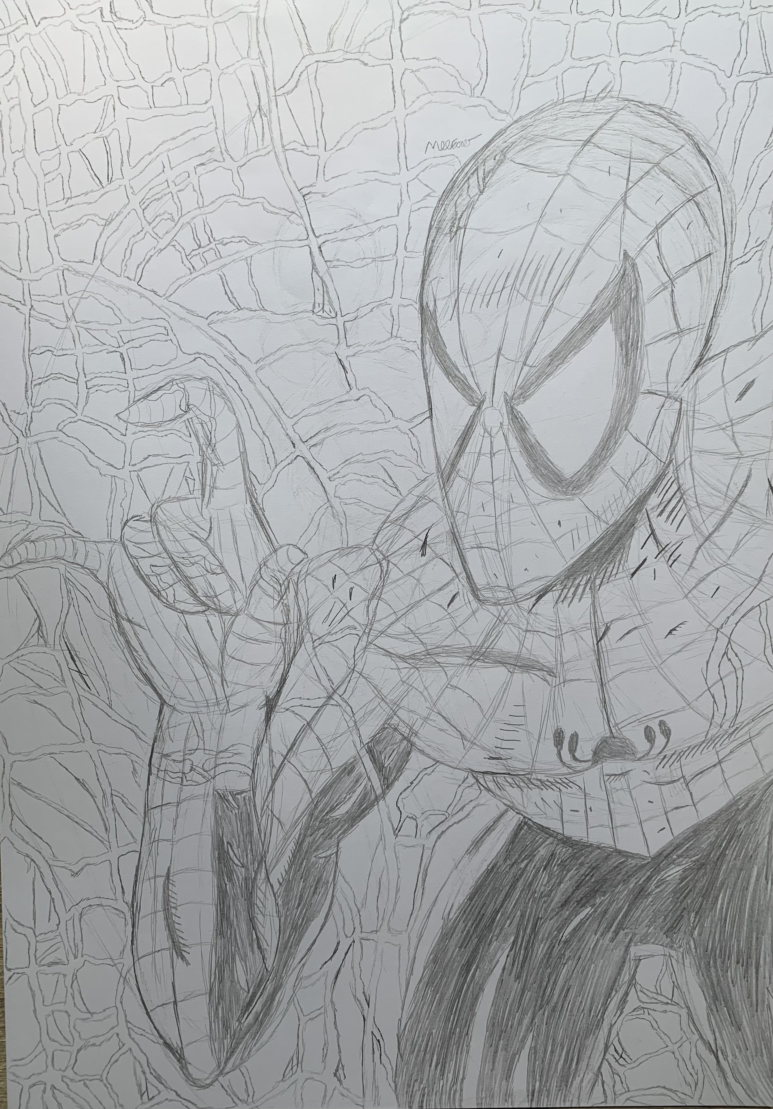 90s Inspired Spider-Man Sketch 