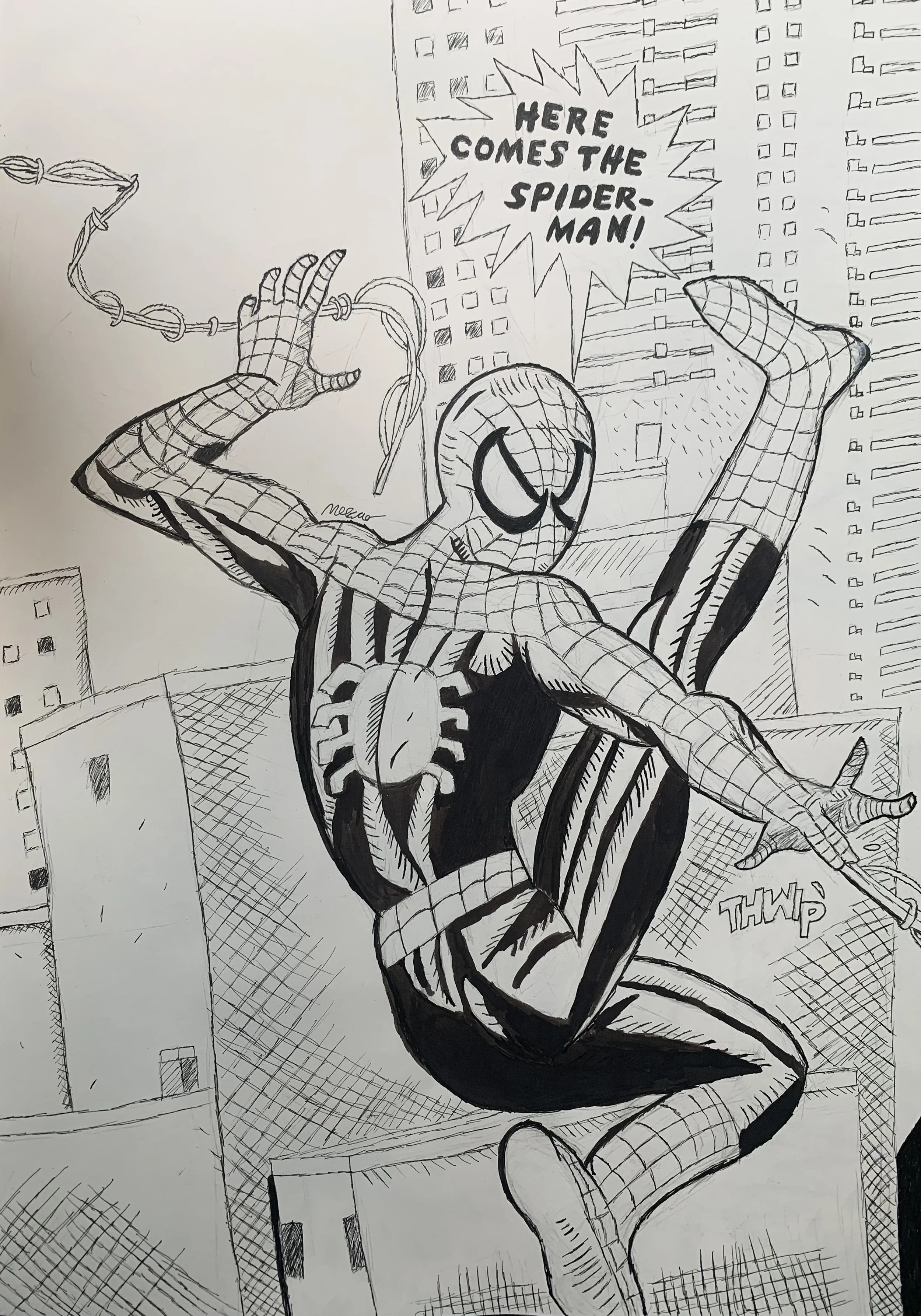 Spider-Man Full Page Illustration 