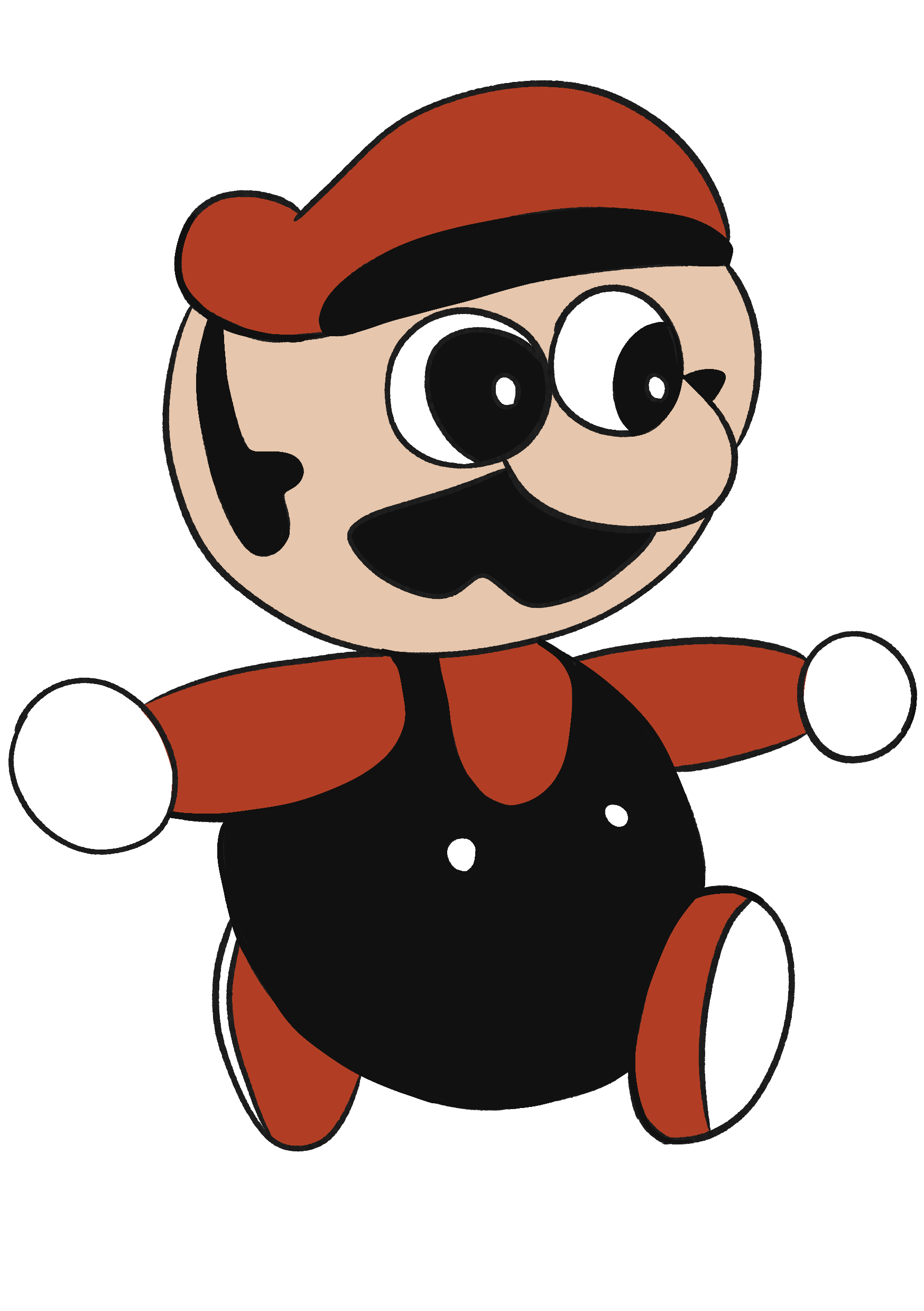 Jumbo Mario Meme Sticker 