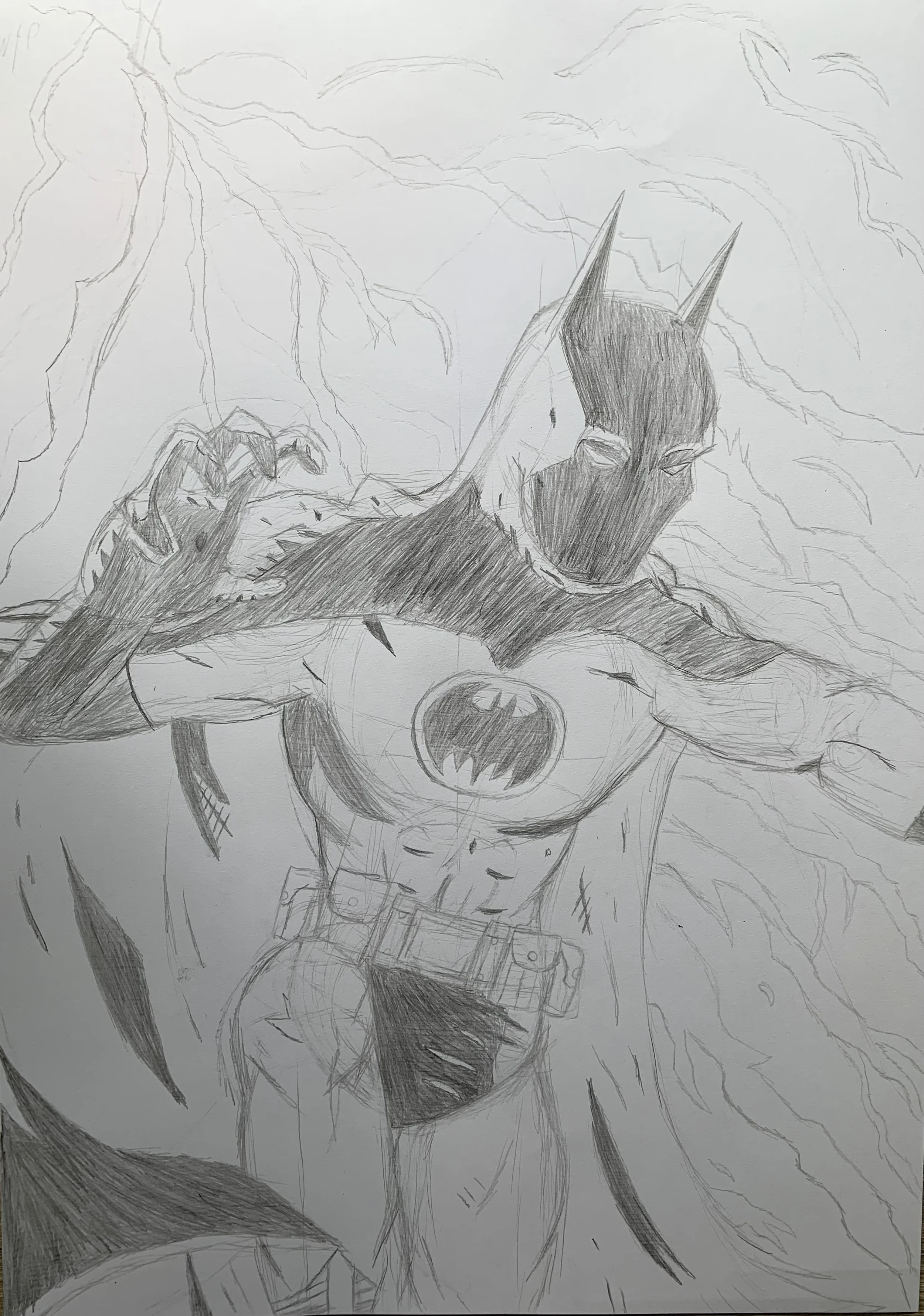 Batman Thunder Storm Illustration 