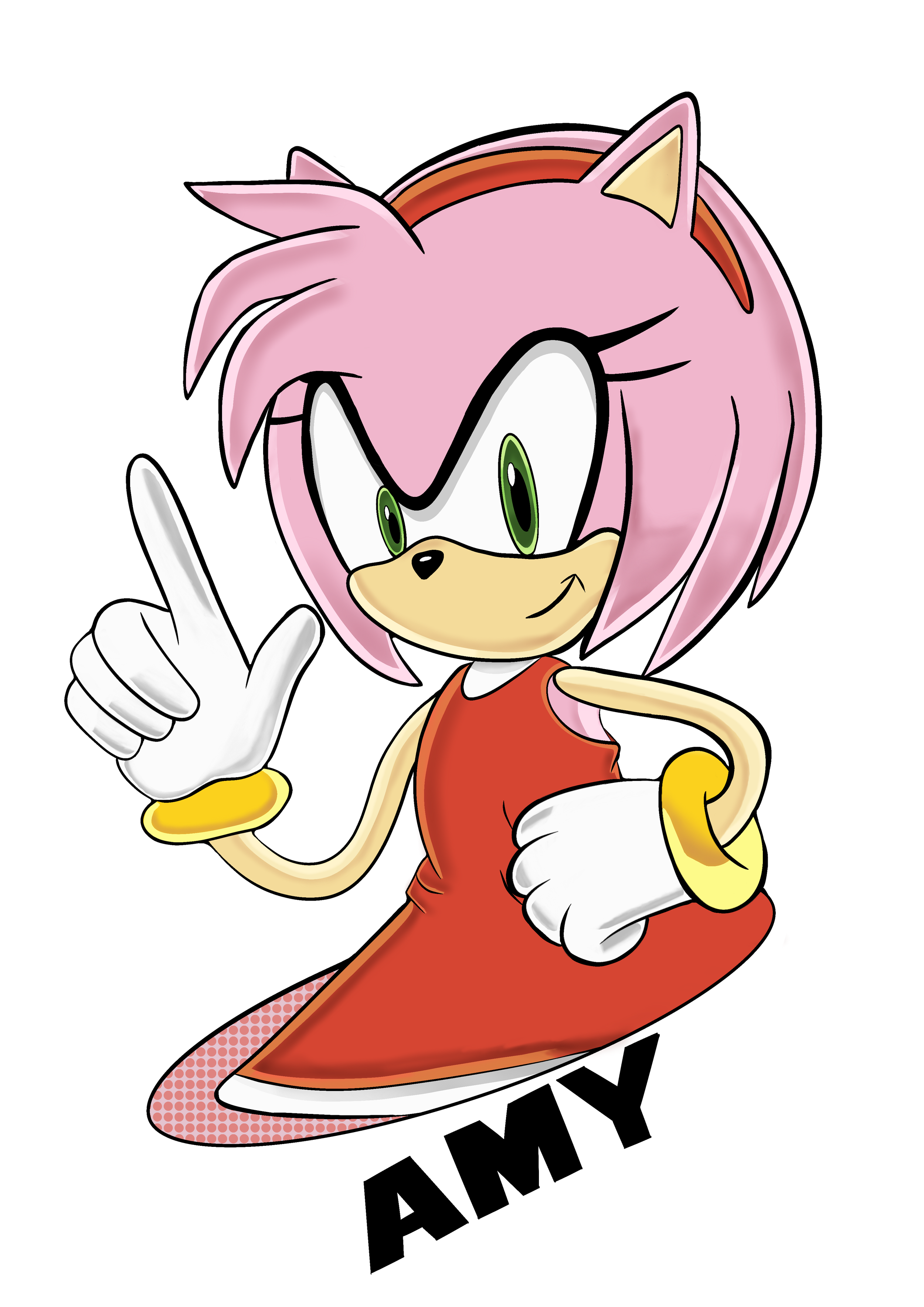 Sonic Adventure Styled Amy Sticker 