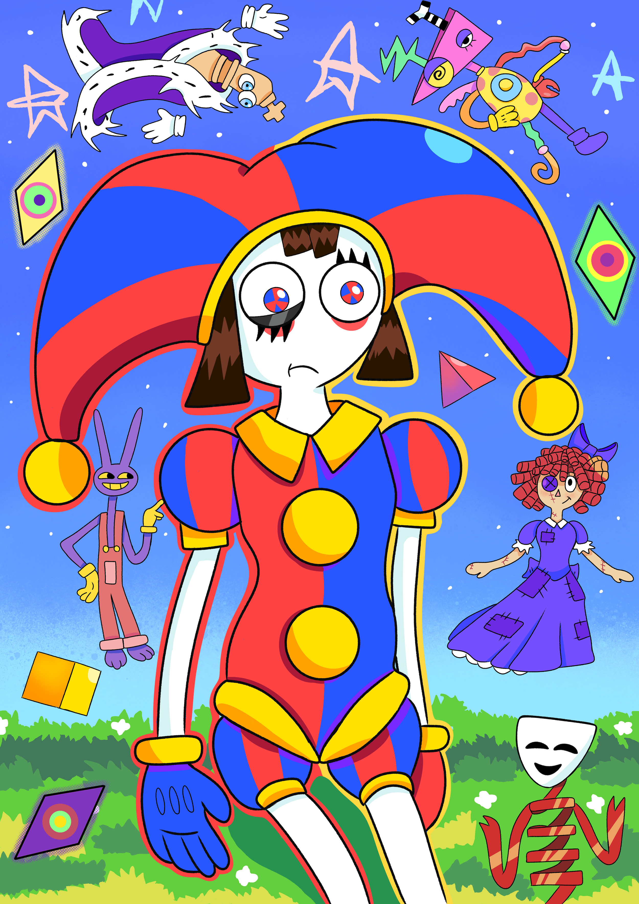 The Amazing Digital Circus Illustration 