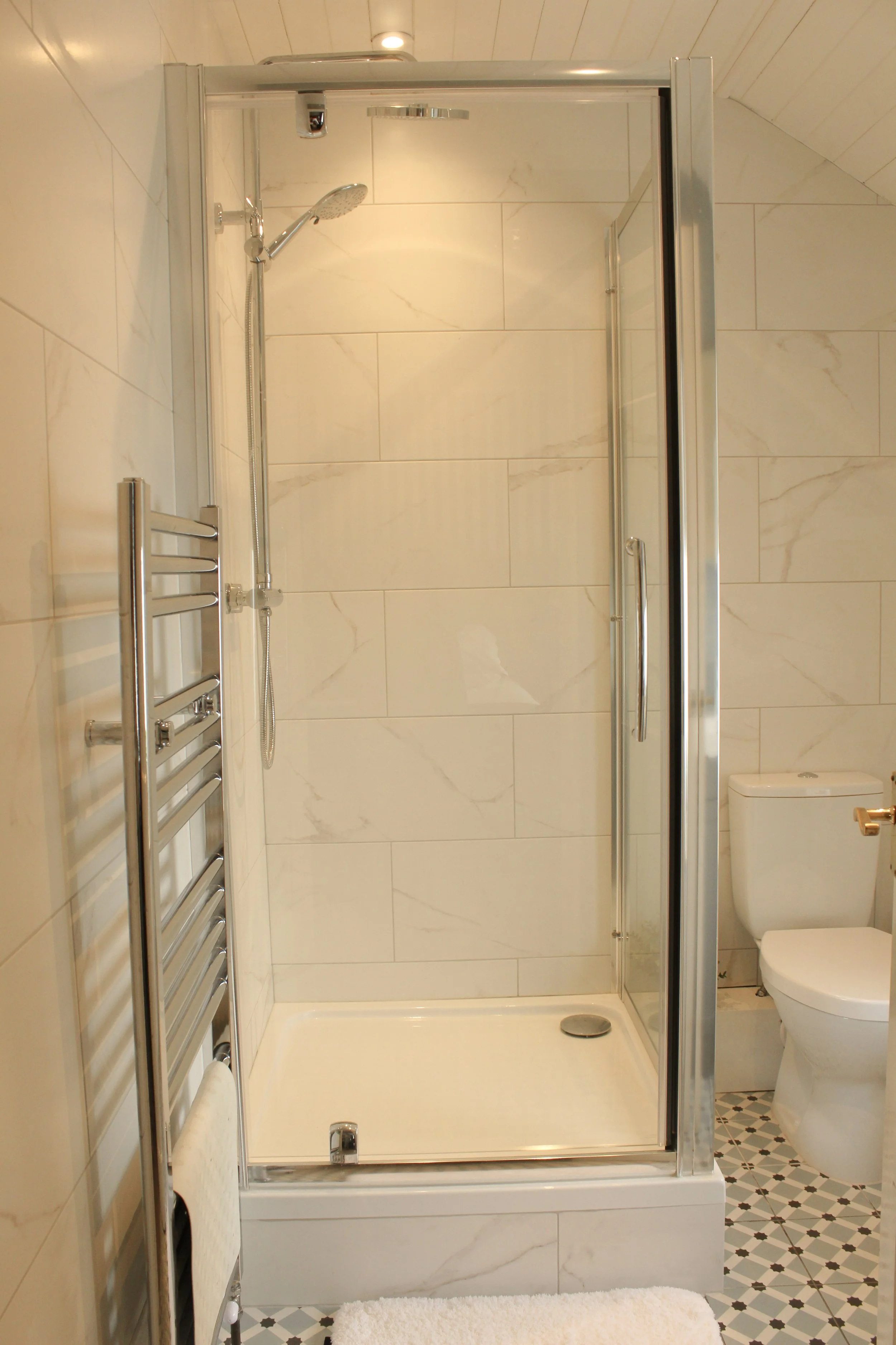 New bathroom suite with toilet