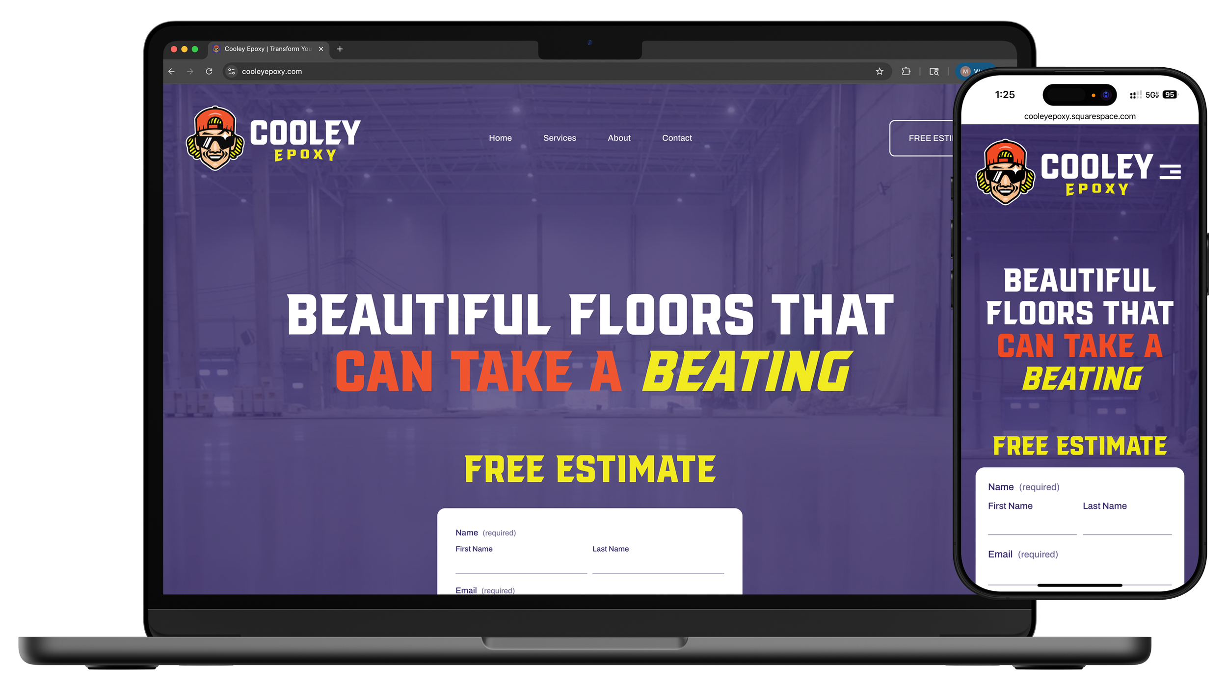 Viddlab website design project for Cooley Epoxy