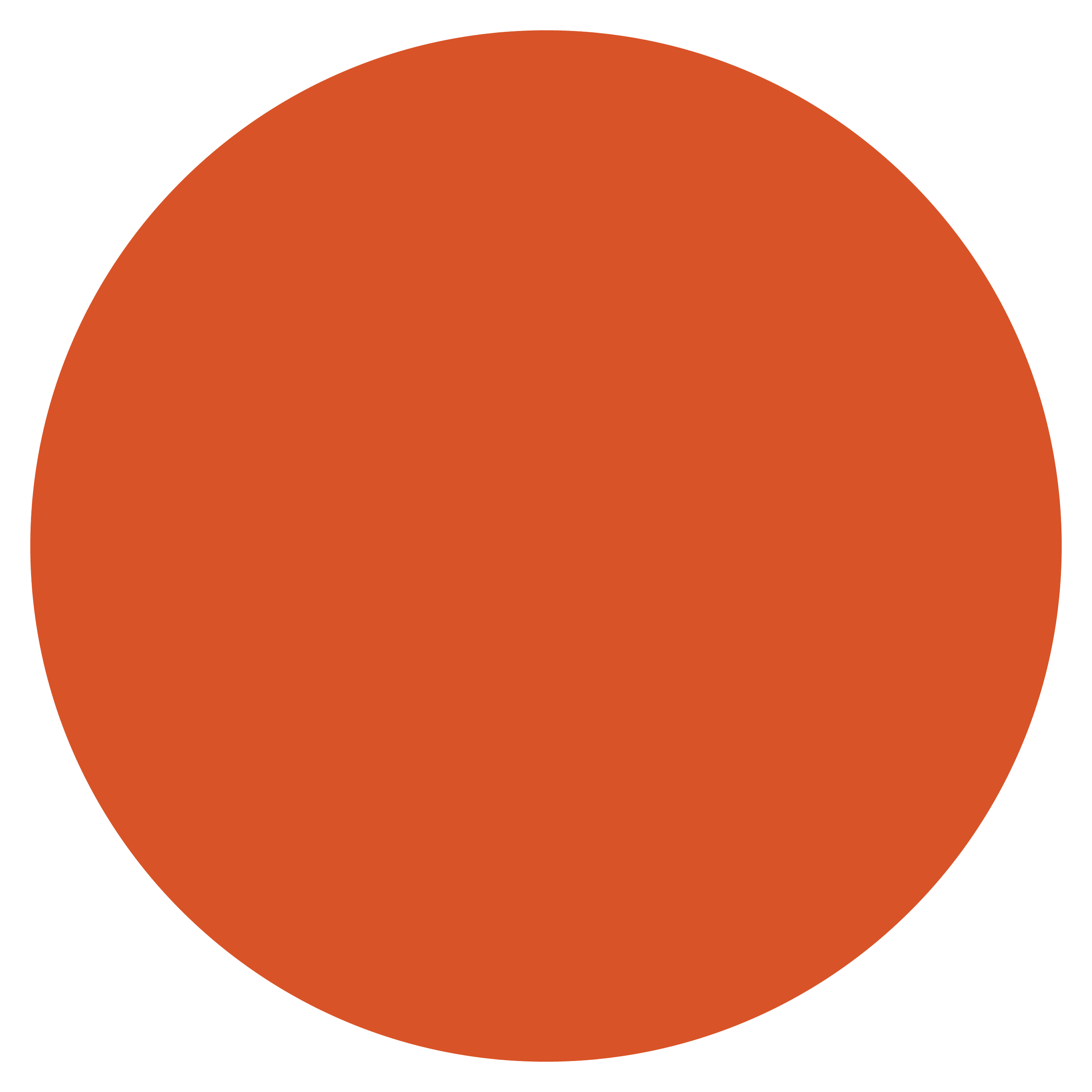 A close-up of a reddish-brown semi-circle on a black background.