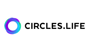 Circles.life logo with colorful circular icon and black text