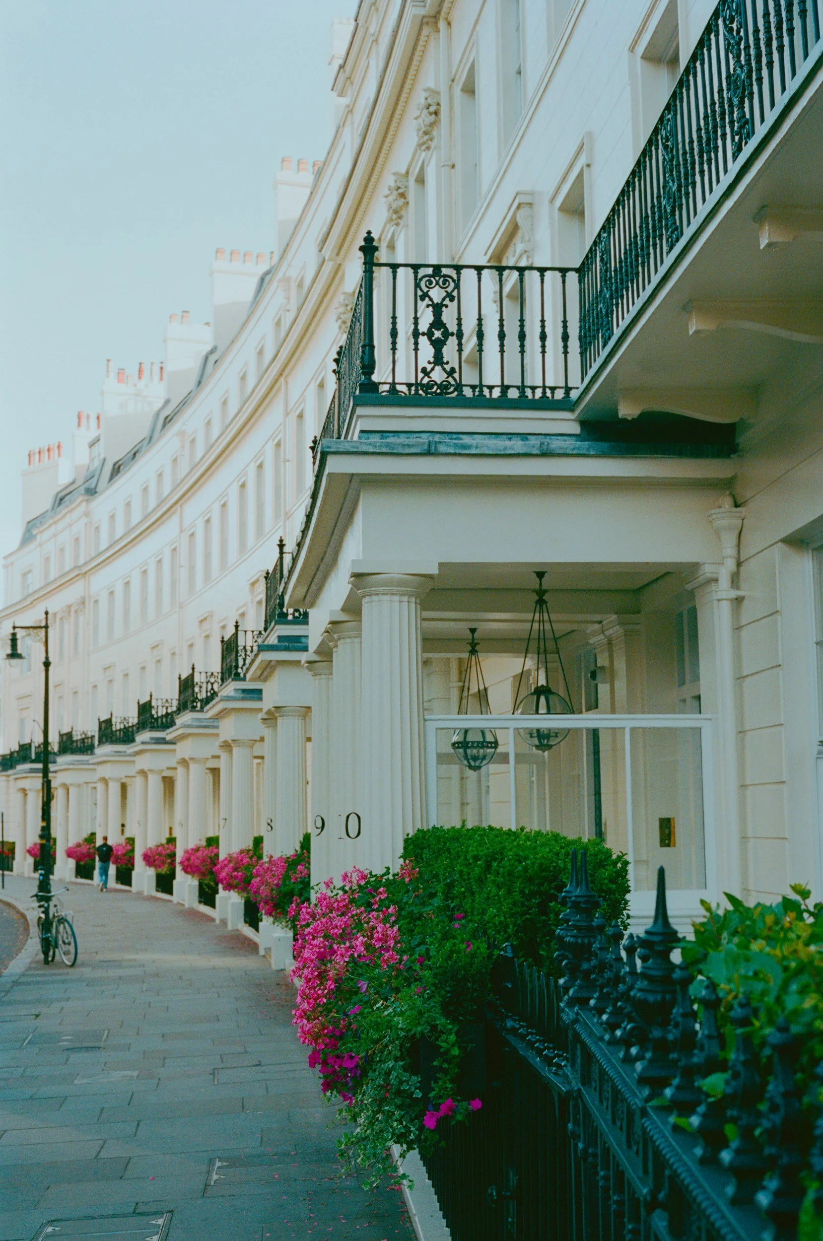 Regency house on the coast, british architecture, terrace house