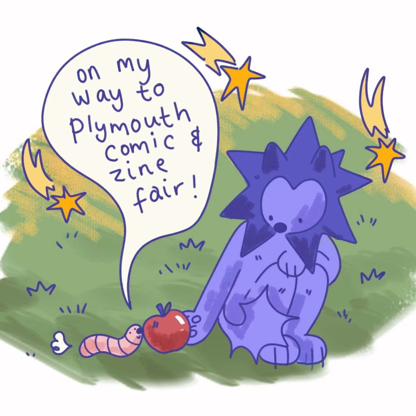 I will be at @plymouthcomicandzinefair this weekend!! Selling new stickers, new zines &amp; new prints! I love Plymouth and i have such good memories, im always so excited to go back! Cant wait to see you all!  Market hall, duke street, Devonport. PL