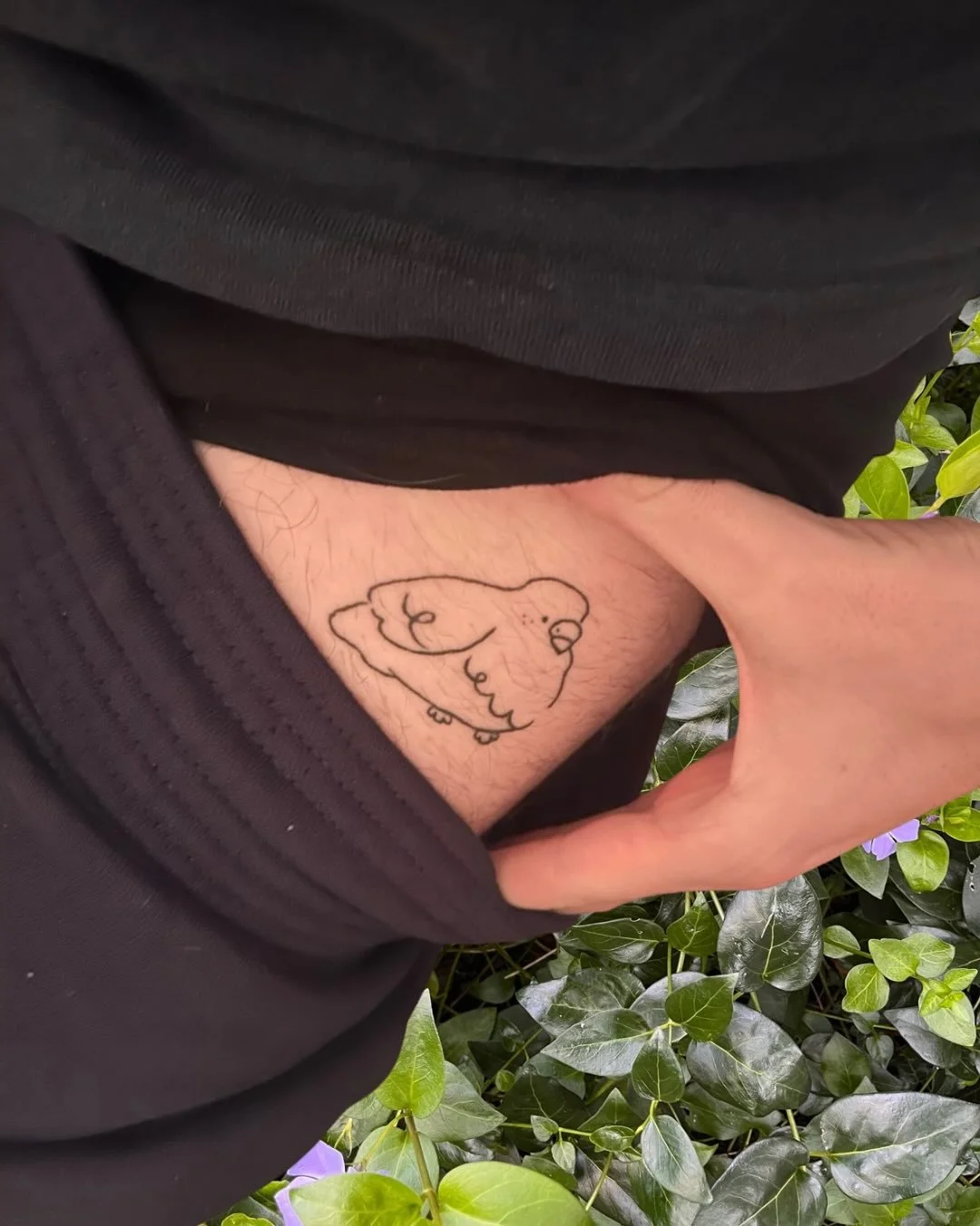 a couple of cute healed tattoos! if you have any photos of tattoos I&rsquo;ve done, please send them my way! Or let me know if you need a touch up! 🪻🌷💐 also pls ask me to do more pigeon tattoos
