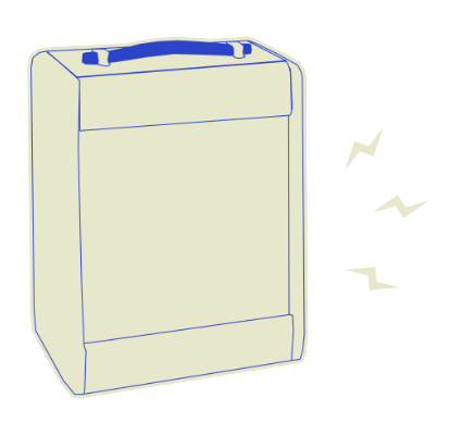 Drawing of a small amplifier