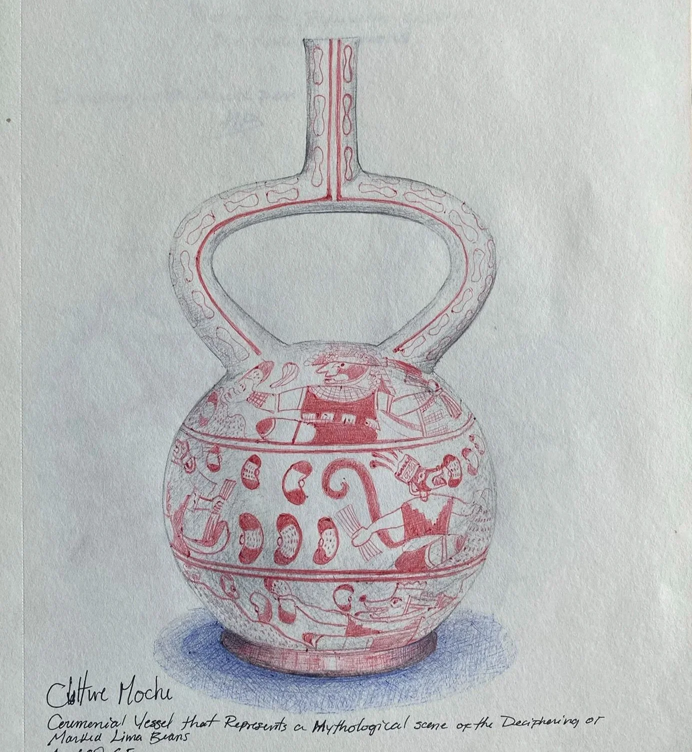 Drawing (untitled),2025. Pen on paper -30x24cm(11x9in) 