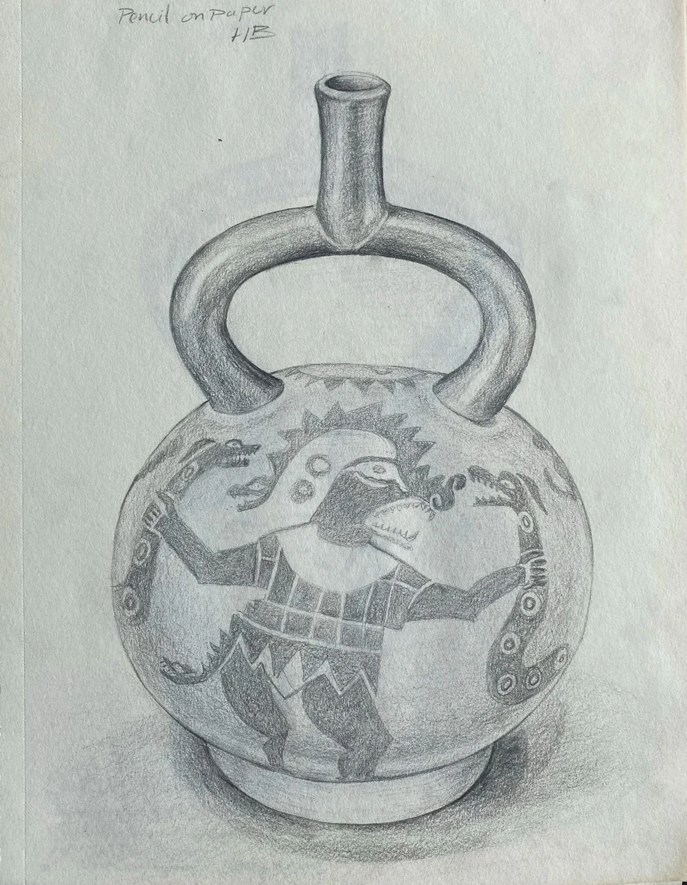 Drawing (untitled),2025. Pencil on paper -30x24cm(11x9in) 