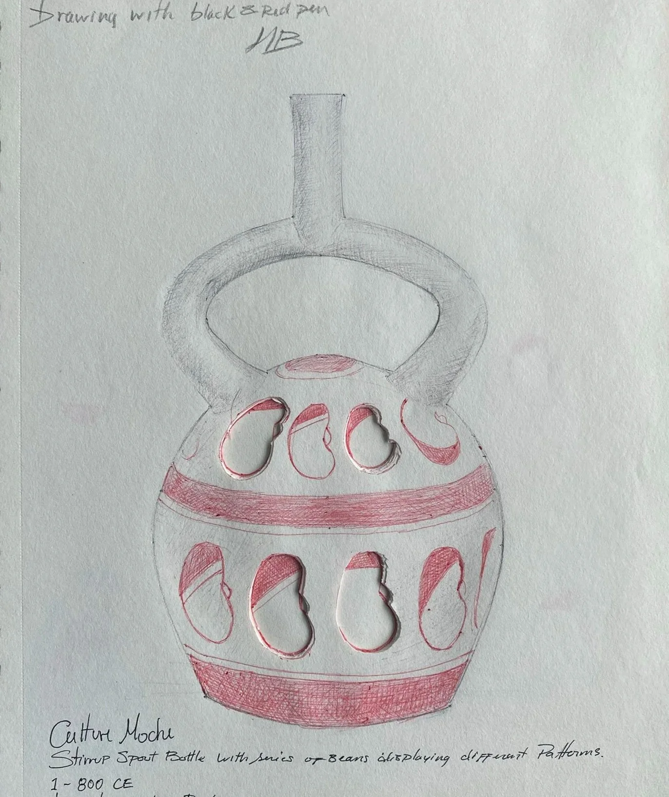 Drawing (untitled),2025. Pen on paper -30x24cm(11x9in) 