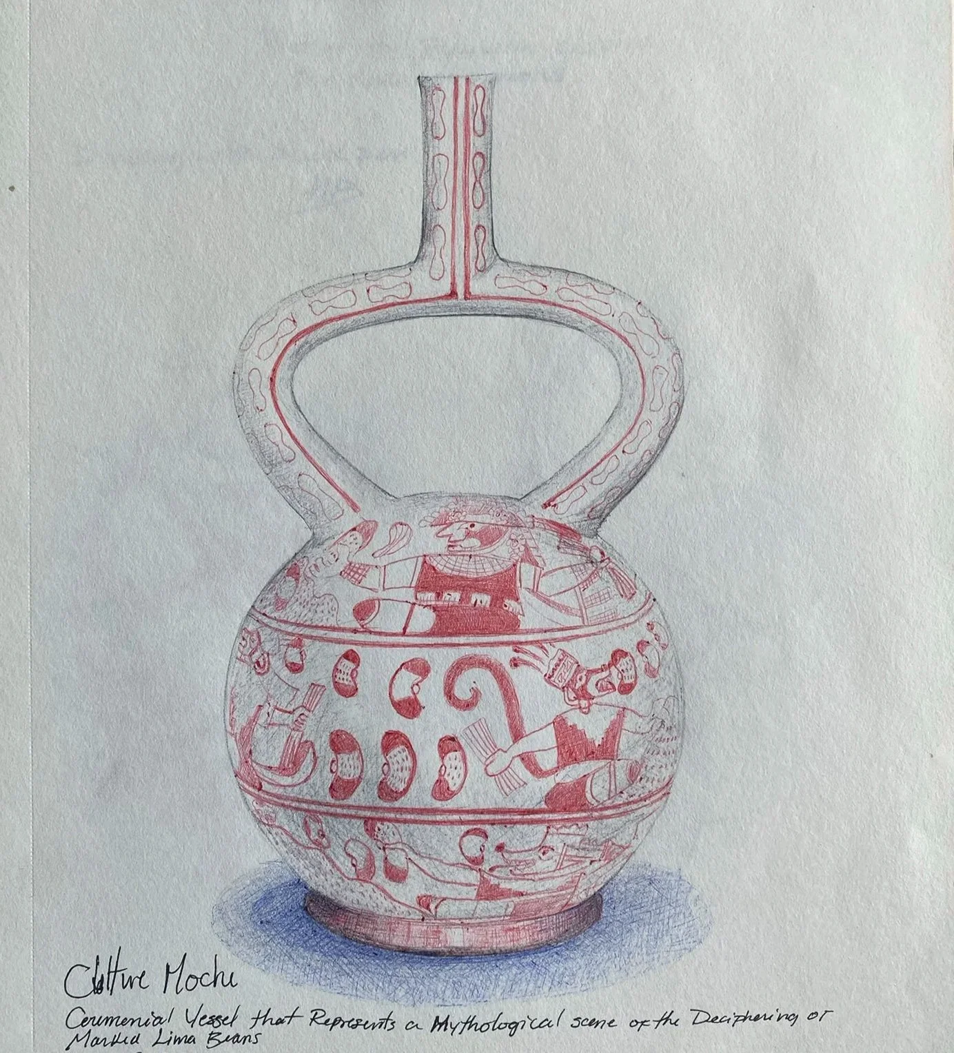 Drawing (untitled),2024. Pen on paper -30x24cm(11x9in)