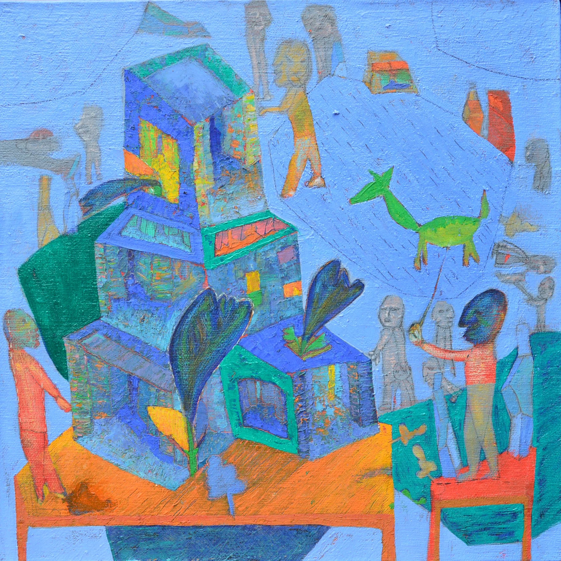 The charmer, Oil on canvas-0 cm x 30 cm 