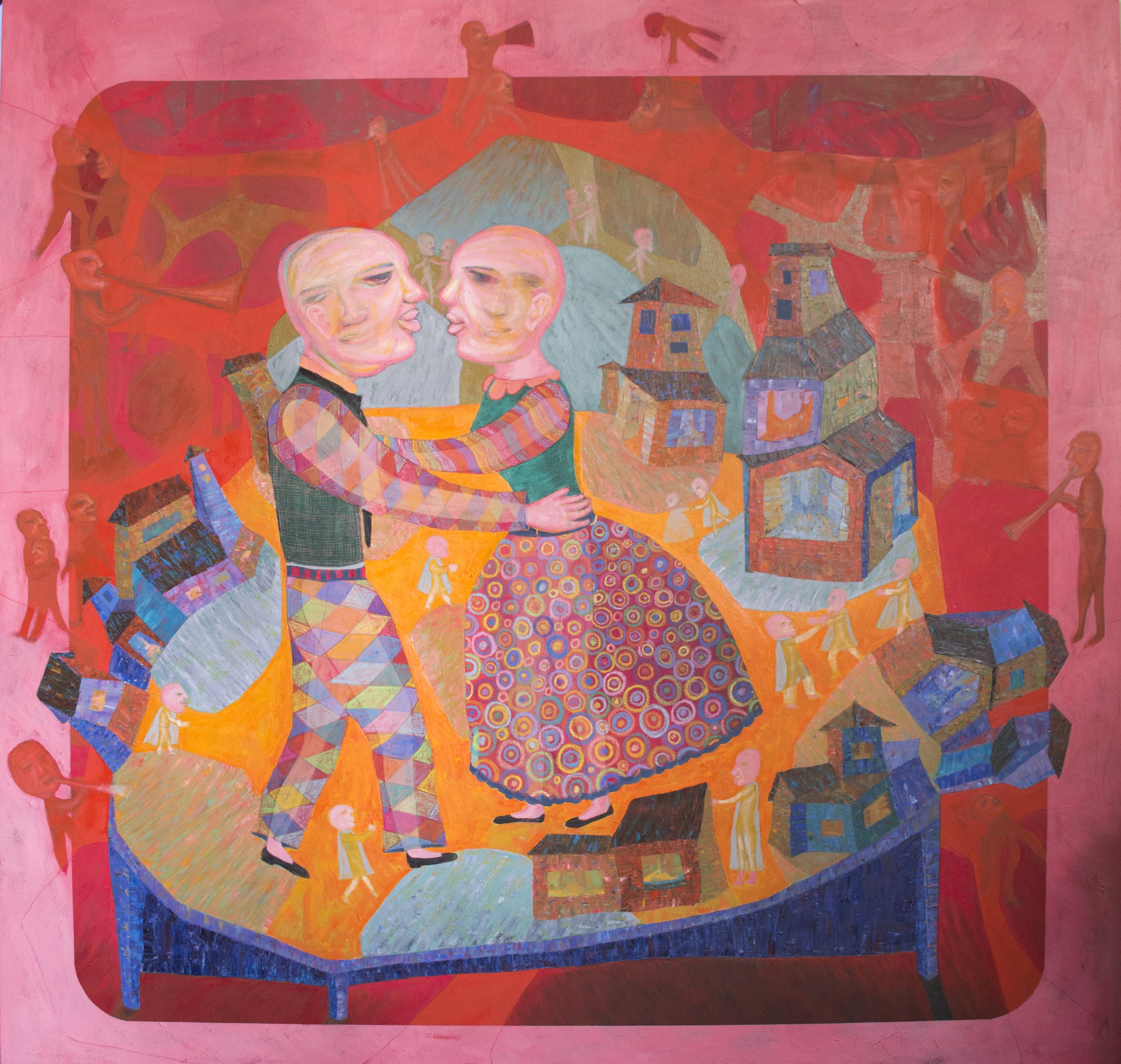 Festivity,2019.Oil on canvas-130x140cm (51x55in)