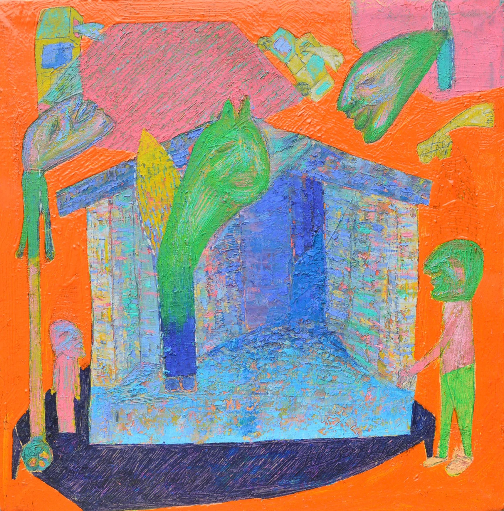 S/T , Oil on canvas- 20  x 20 cm