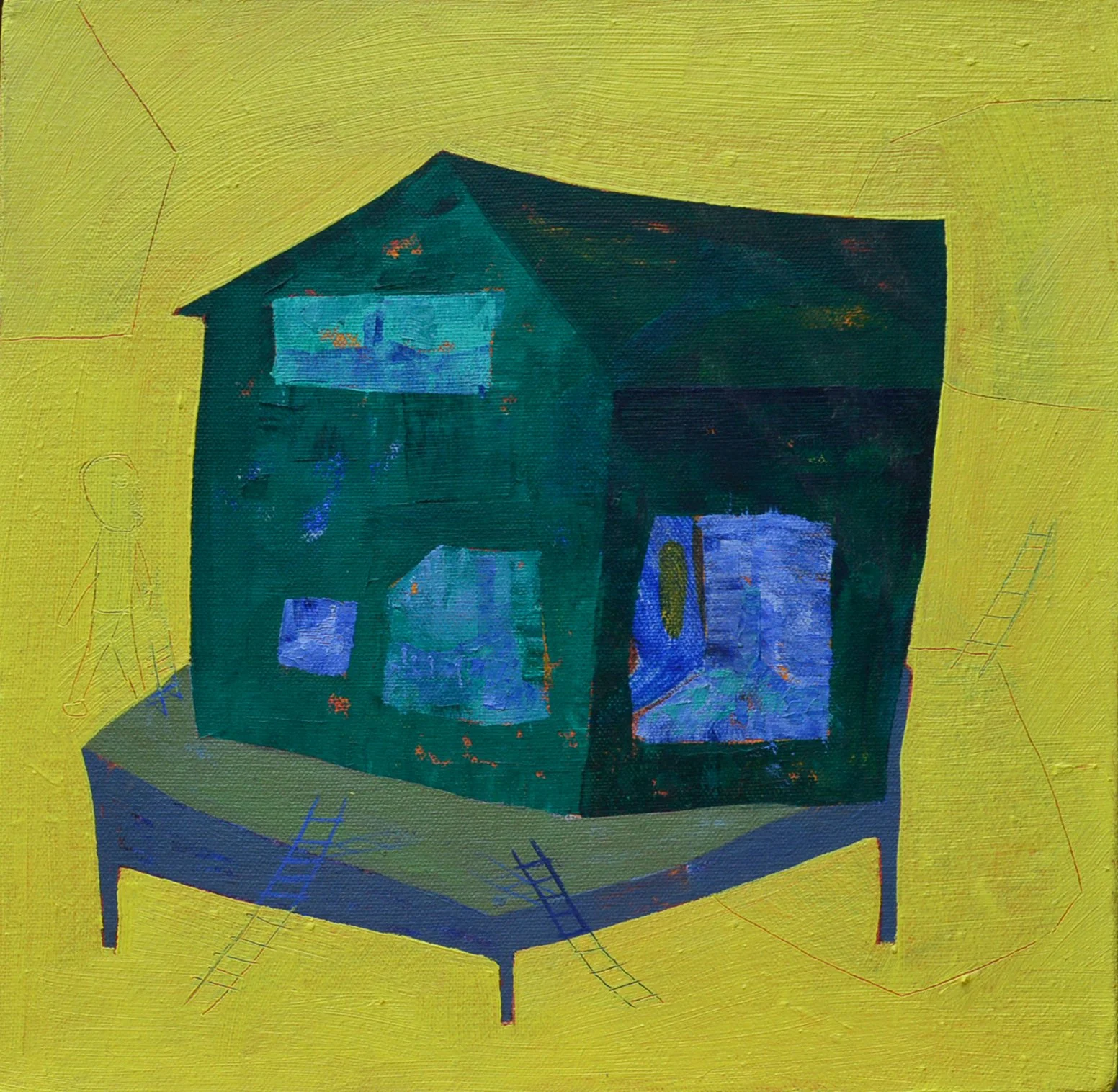 Model, Oil on canvas- 30  x30 cm 
